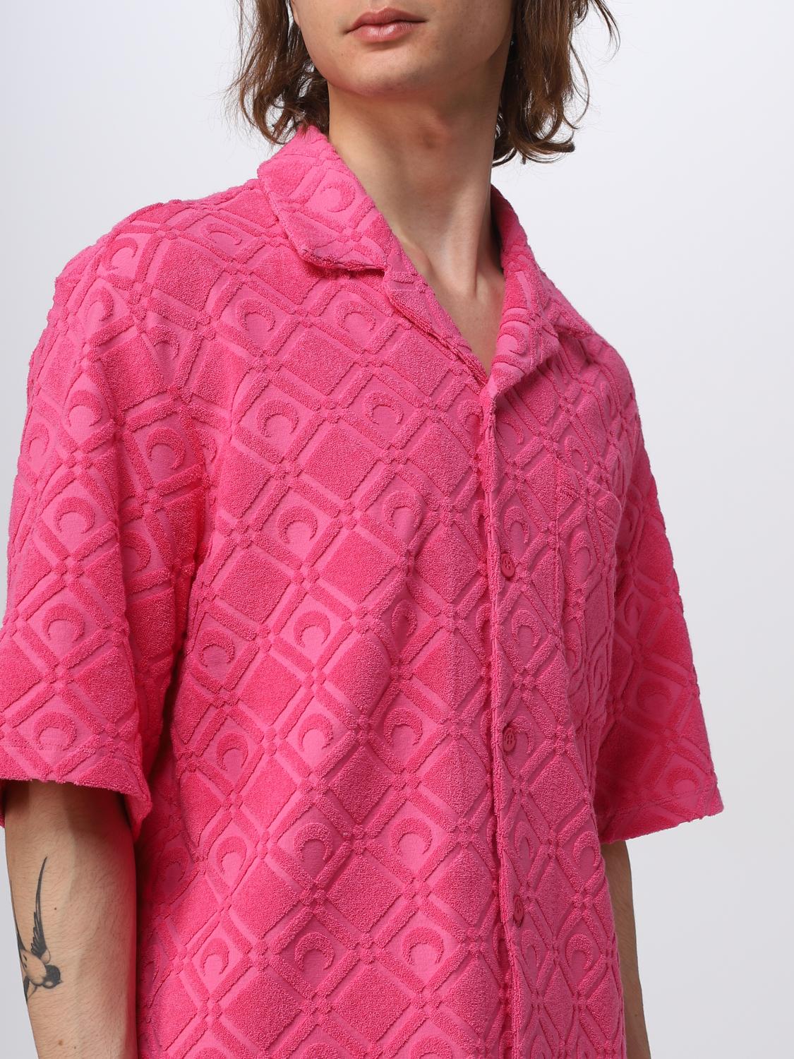MARINE SERRE SHIRT: Shirt men Marine Serre, Fuchsia - Img 5