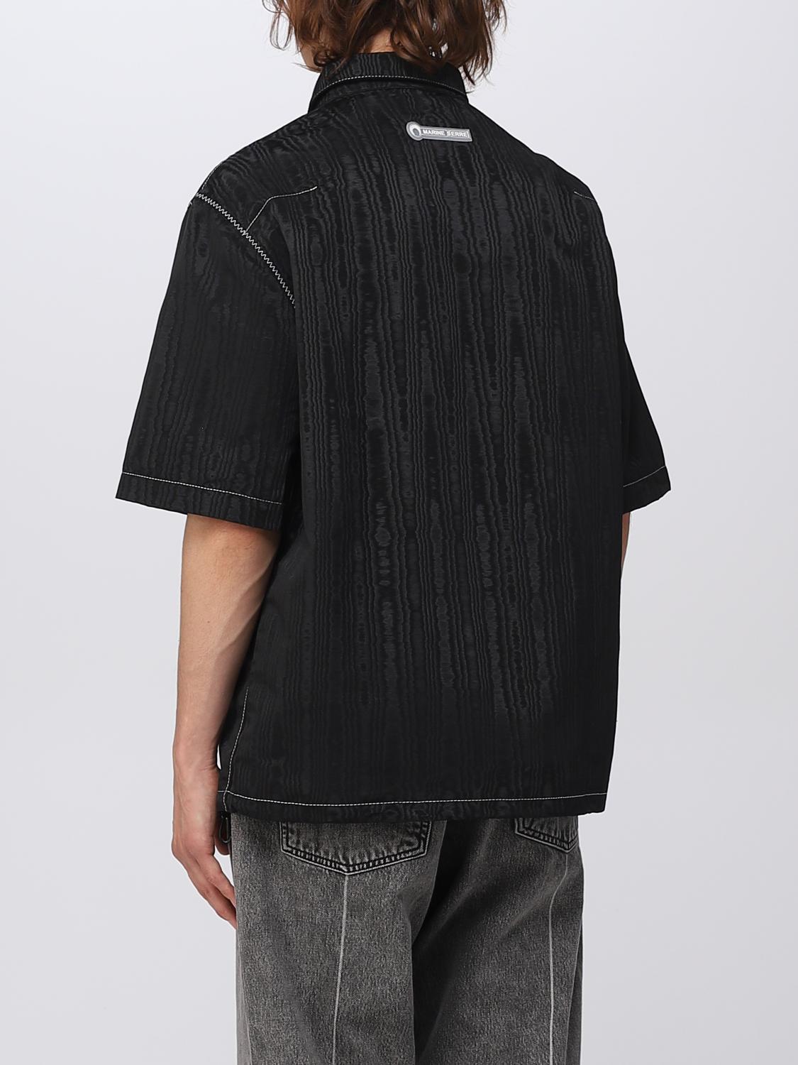MARINE SERRE SHIRT: Shirt men Marine Serre, Black - Img 3