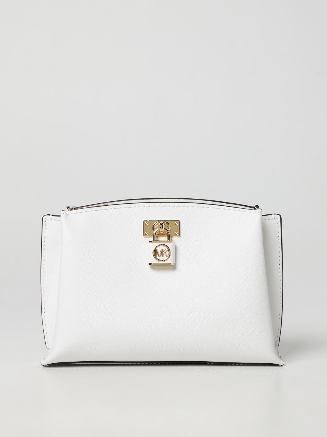 MICHAEL KORS BORSA A TRACOLLA: Borsa Ruby Michael Kors in pelle saffiano, Bianco - Img 1