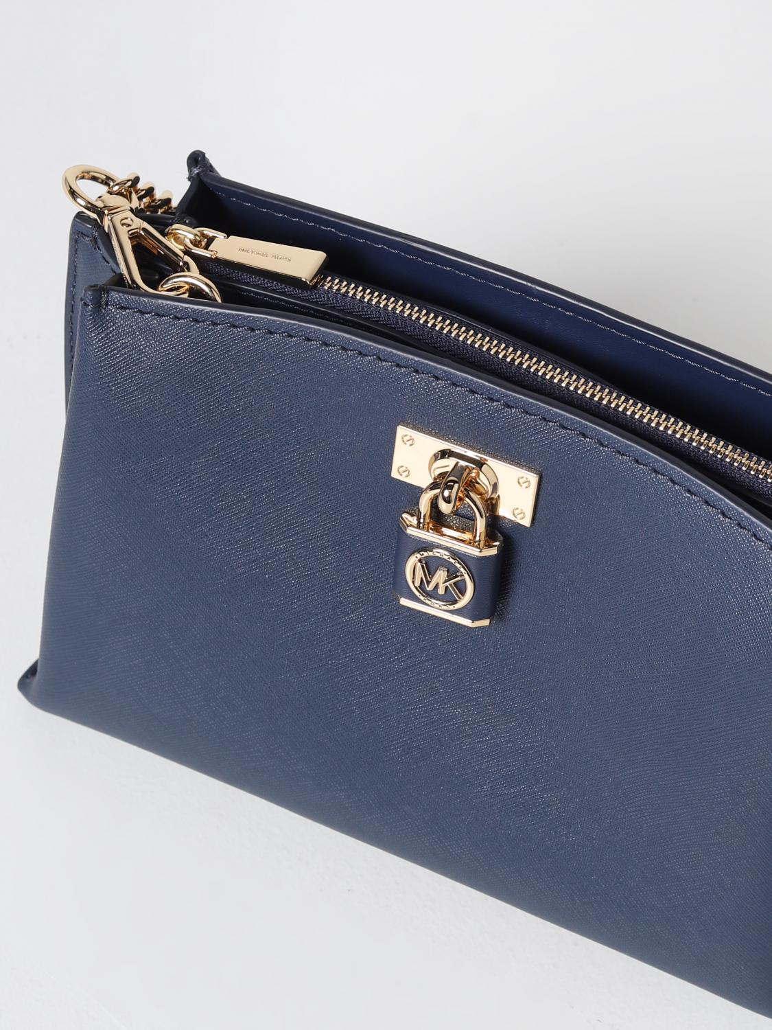 MICHAEL KORS BORSA A TRACOLLA: Borsa Ruby Michael Kors in pelle saffiano, Blue Navy - Img 3