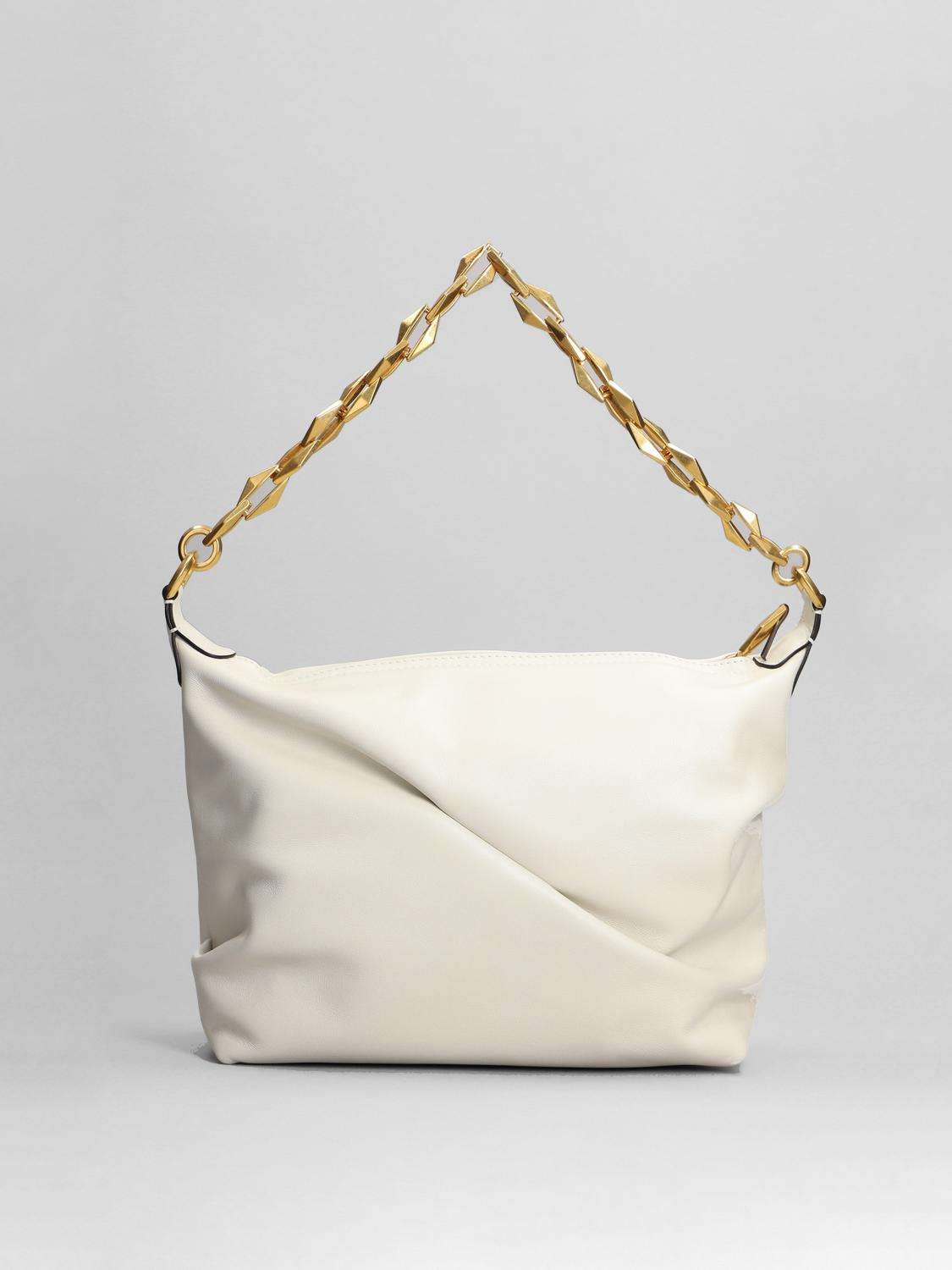 JIMMY CHOO BORSA A SPALLA: Borsa a spalla donna Jimmy Choo, Bianco - Img 1