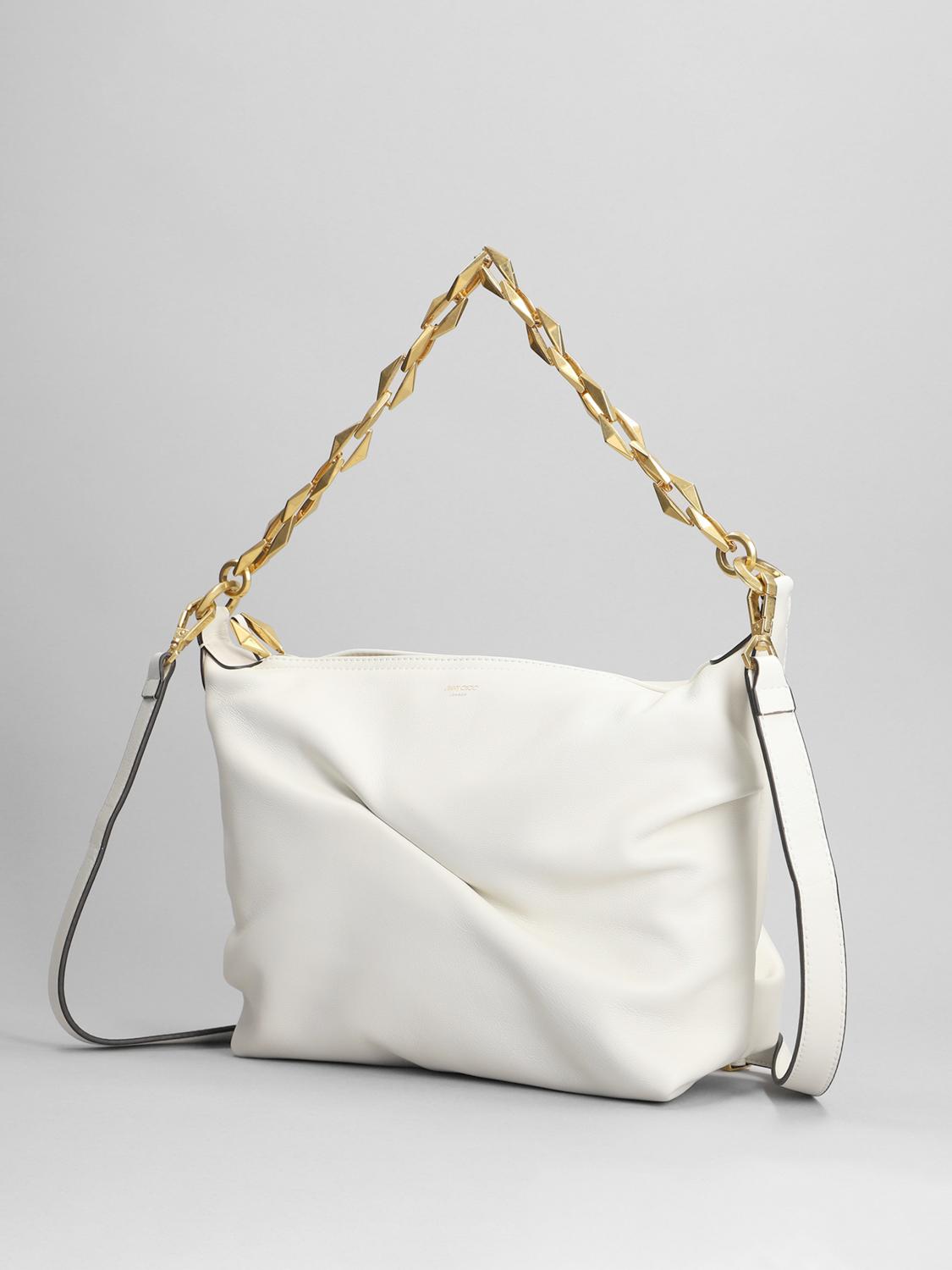 JIMMY CHOO BORSA A SPALLA: Borsa a spalla donna Jimmy Choo, Bianco - Img 2
