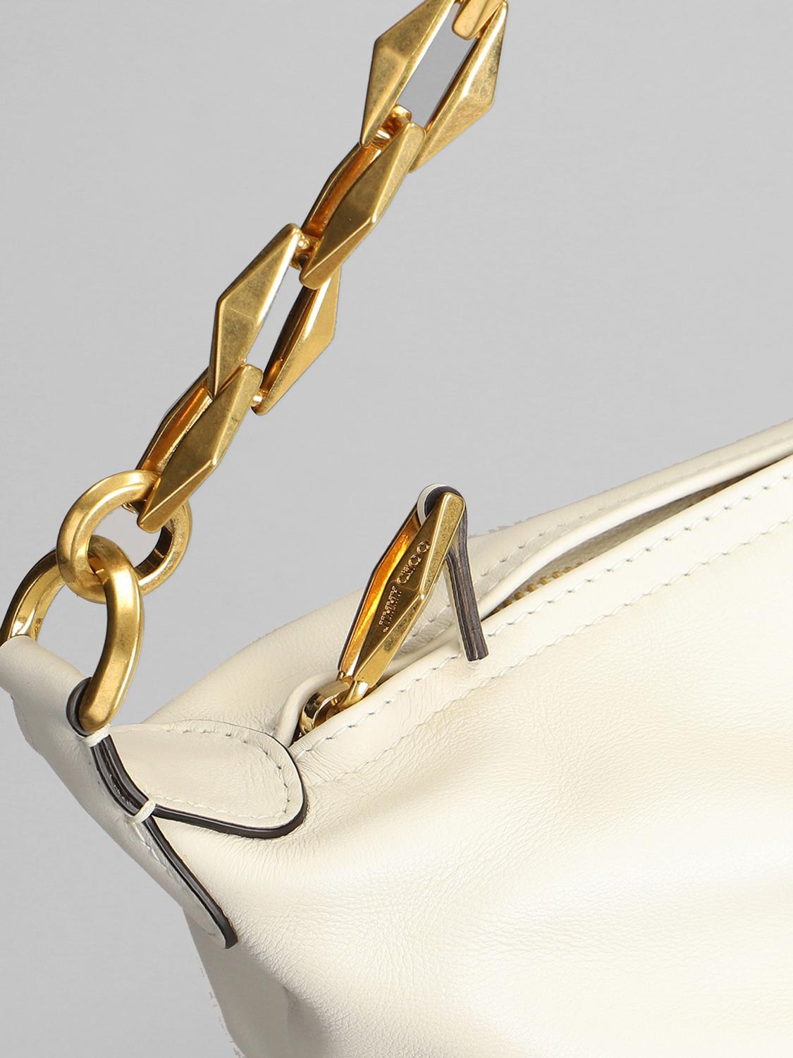 JIMMY CHOO BORSA A SPALLA: Borsa a spalla donna Jimmy Choo, Bianco - Img 3