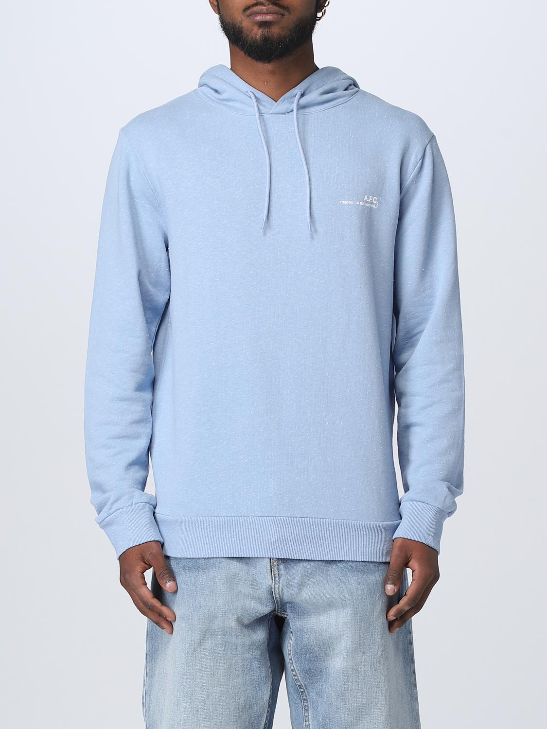 A.P.C. SWEATSHIRT: Sweatshirt men A.P.C., Blue - Img 1