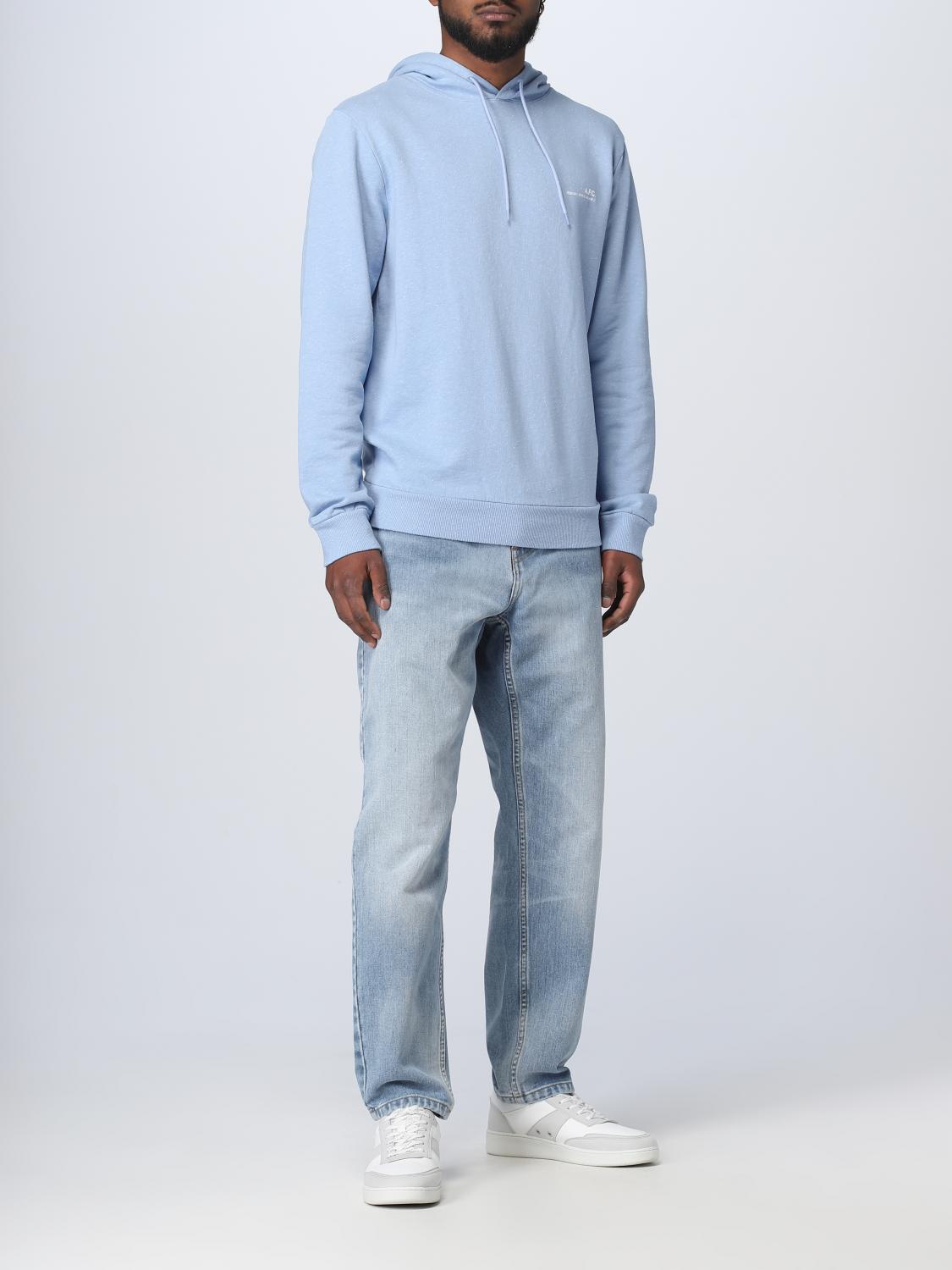 A.P.C. SWEATSHIRT: Sweatshirt men A.P.C., Blue - Img 2