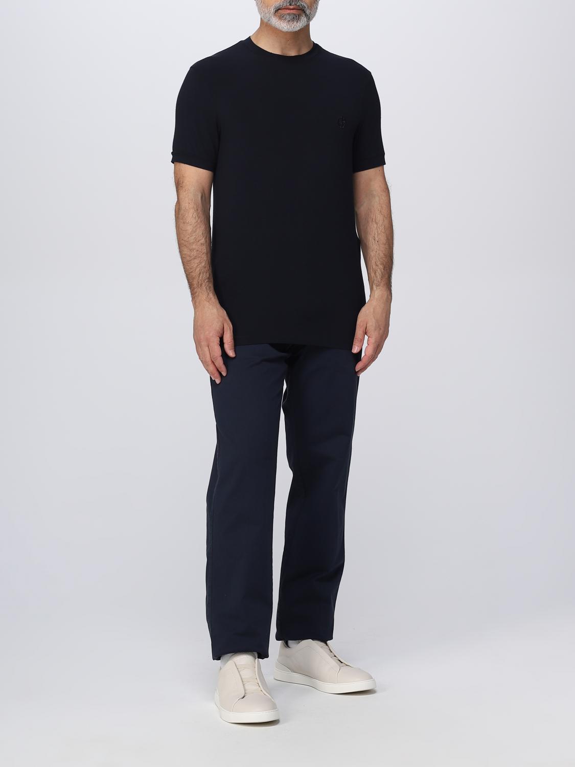 GIORGIO ARMANI PANTS: Pants men Giorgio Armani, Blue - Img 2