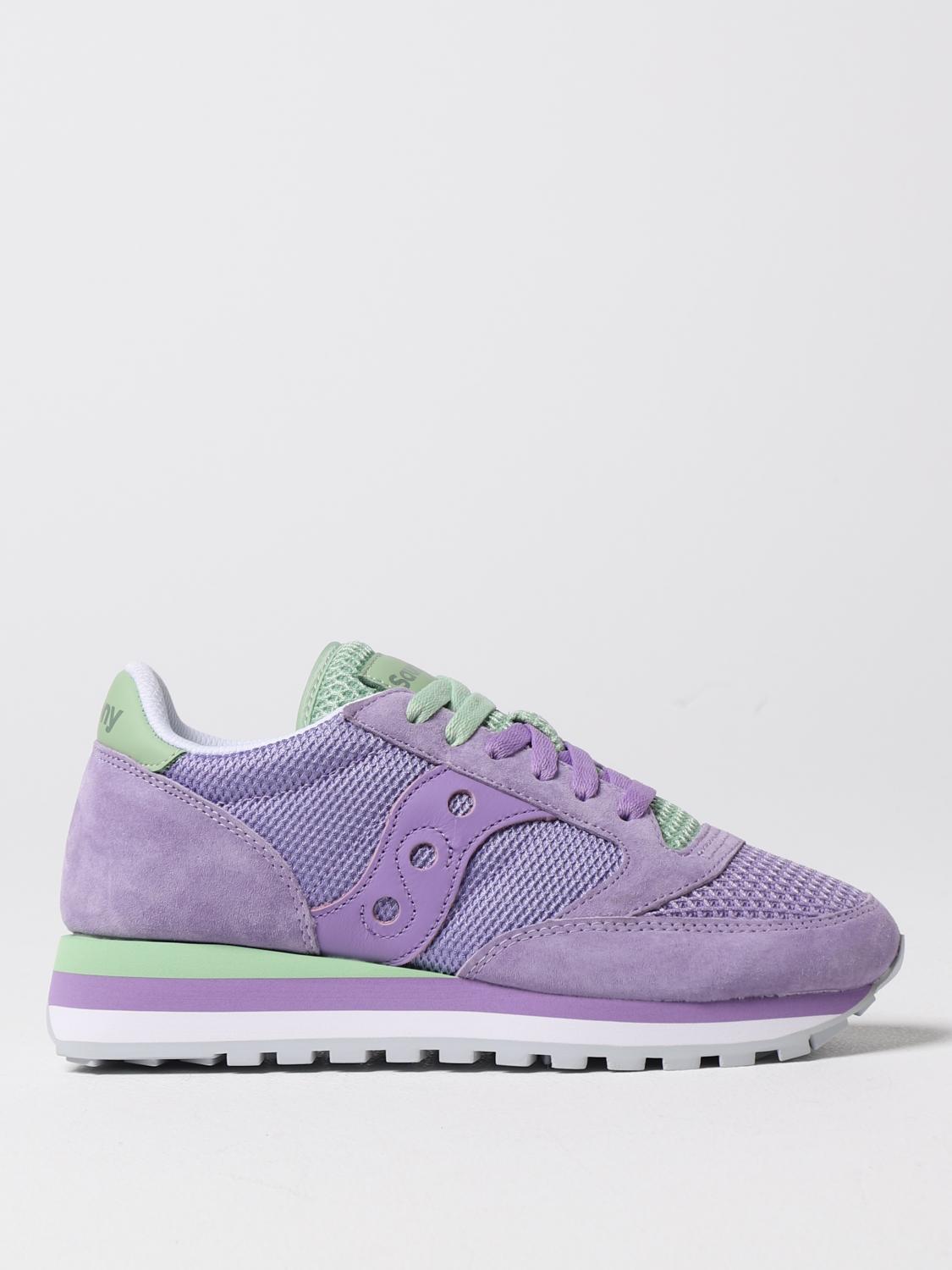 SAUCONY SNEAKERS: Sneakers Jazz Triple Saucony in mesh e suede, Viola - Img 1