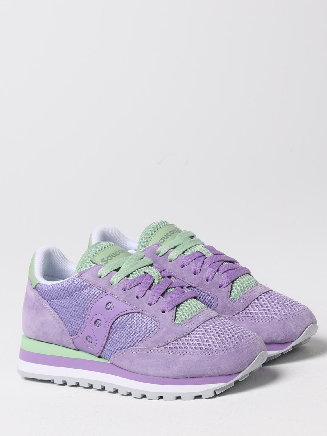 SAUCONY SNEAKERS: Sneakers Jazz Triple Saucony in mesh e suede, Viola - Img 2
