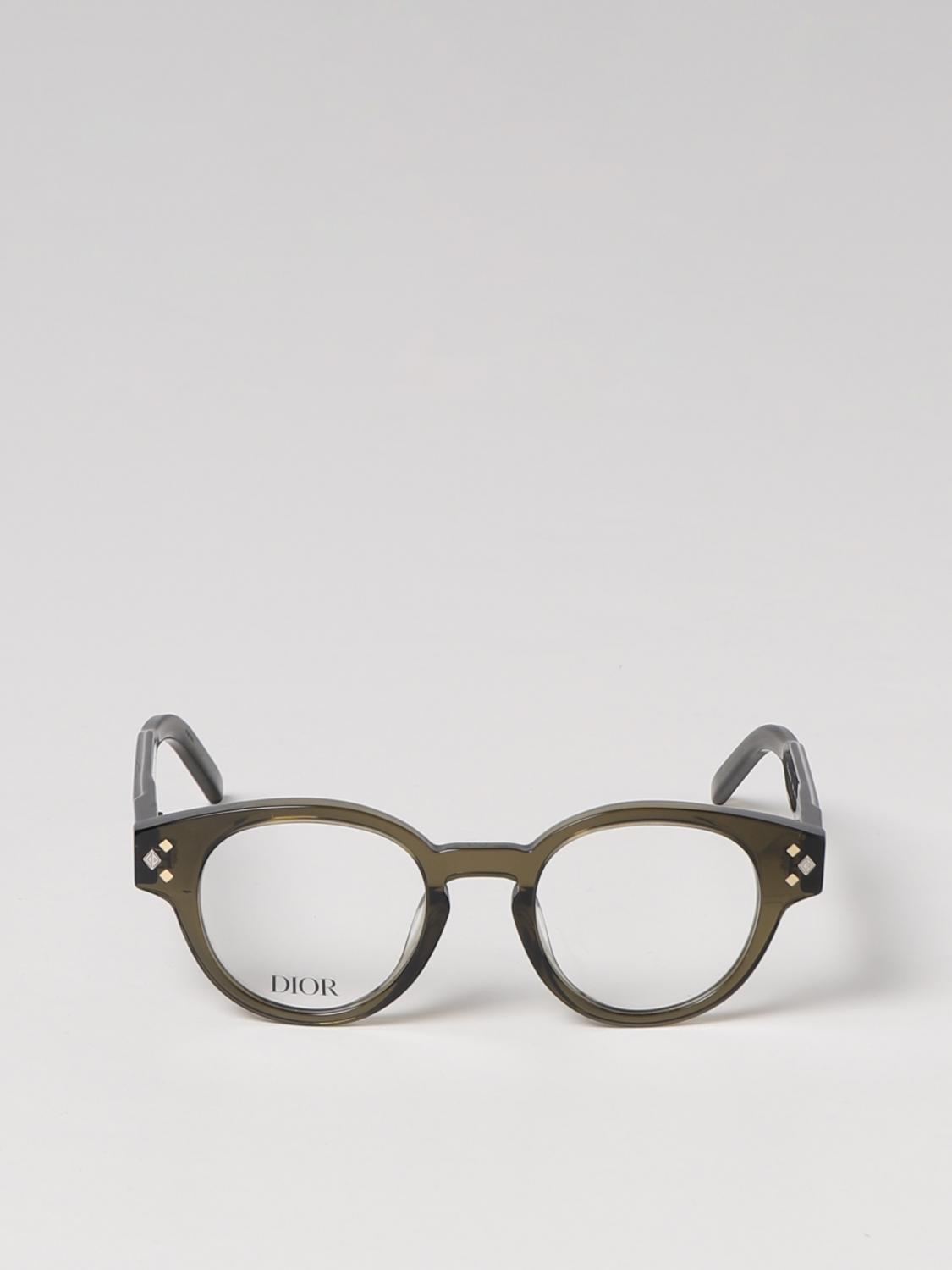DIOR OCCHIALI DA VISTA: Occhiali da vista Christian Dior in acetato, Verde - Img 2
