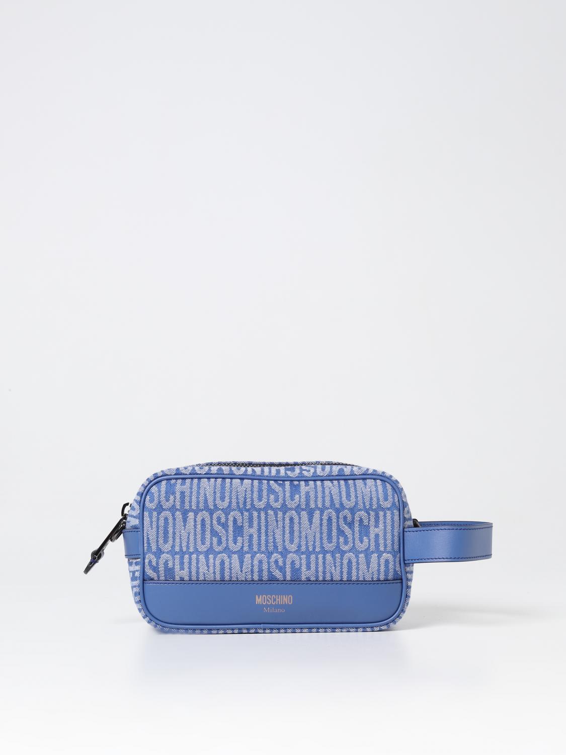 MOSCHINO COUTURE COSMETIC CASE: Cosmetic case men Moschino Couture, Denim - Img 1