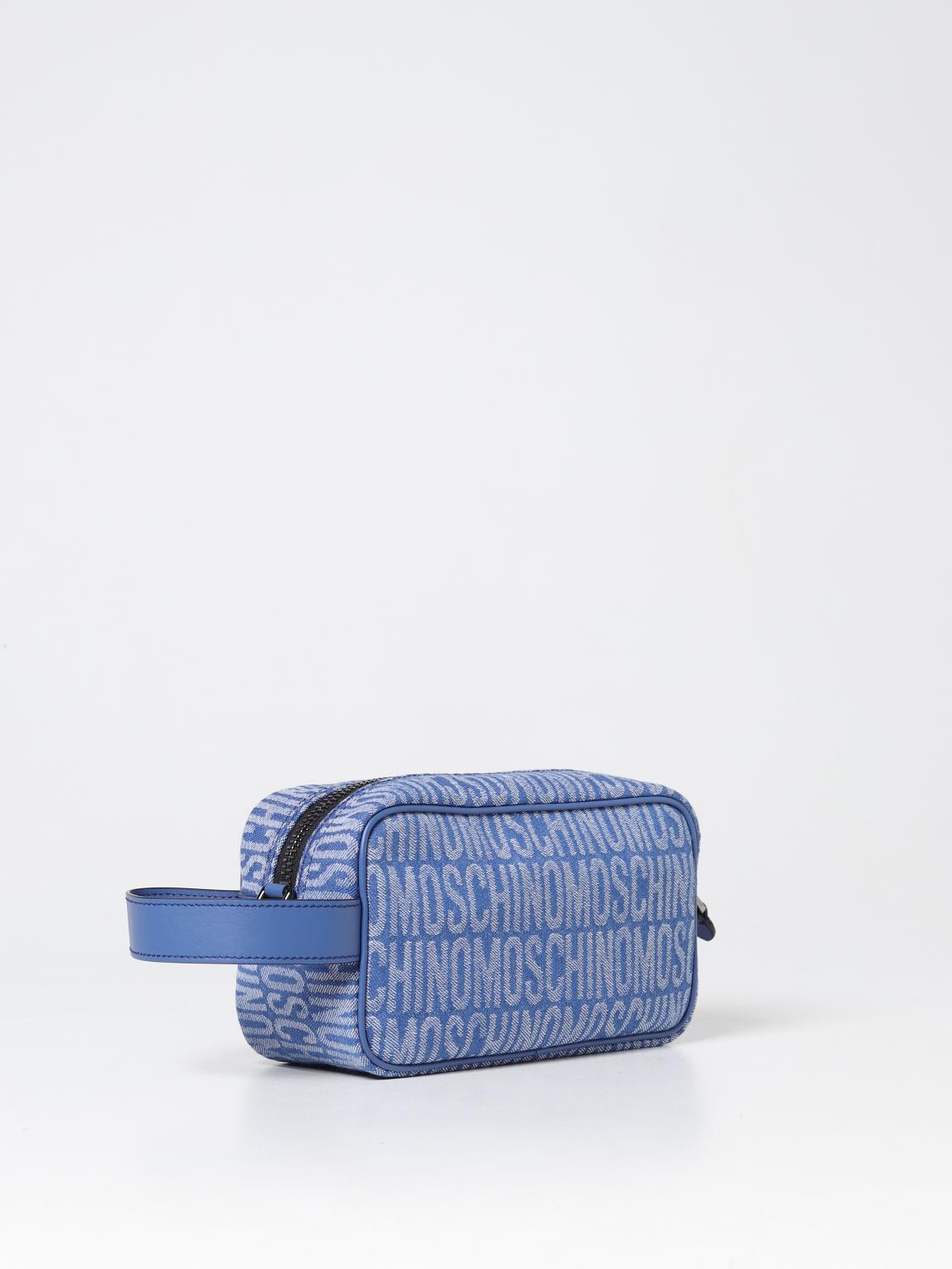 MOSCHINO COUTURE COSMETIC CASE: Cosmetic case men Moschino Couture, Denim - Img 2