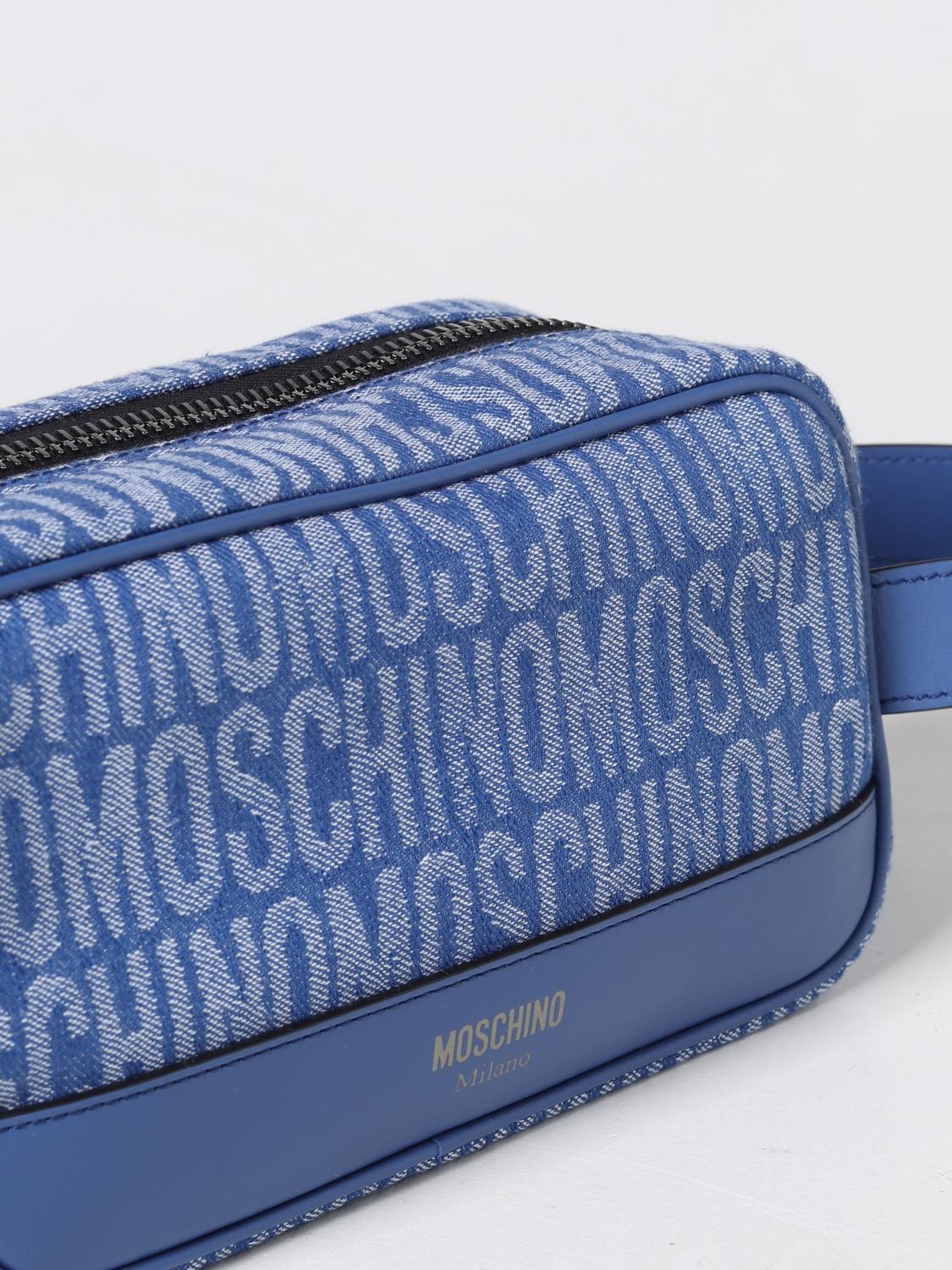 MOSCHINO COUTURE COSMETIC CASE: Cosmetic case men Moschino Couture, Denim - Img 3