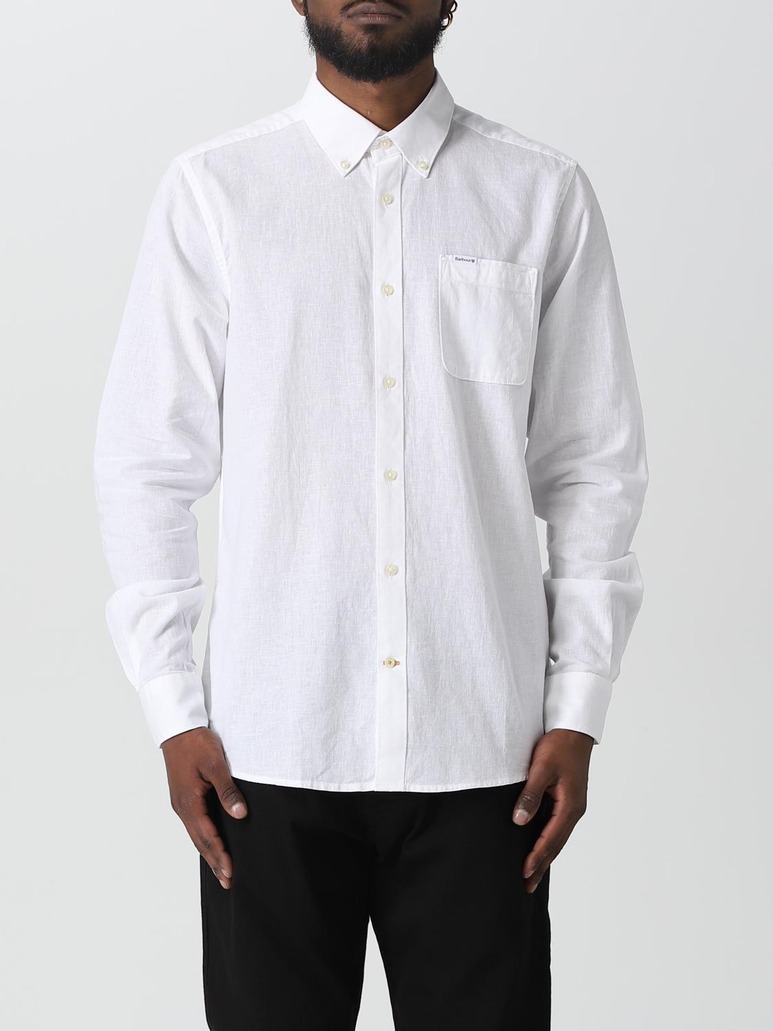BARBOUR SHIRT: Shirt men Barbour, White - Img 1
