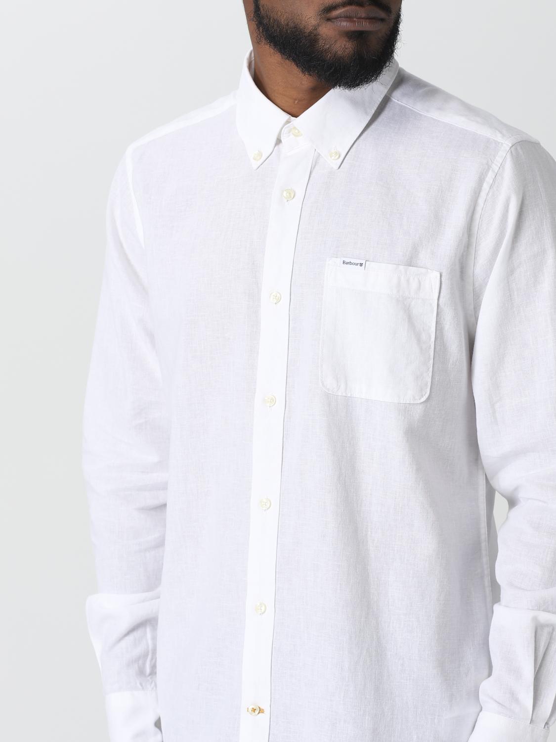 BARBOUR SHIRT: Shirt men Barbour, White - Img 3