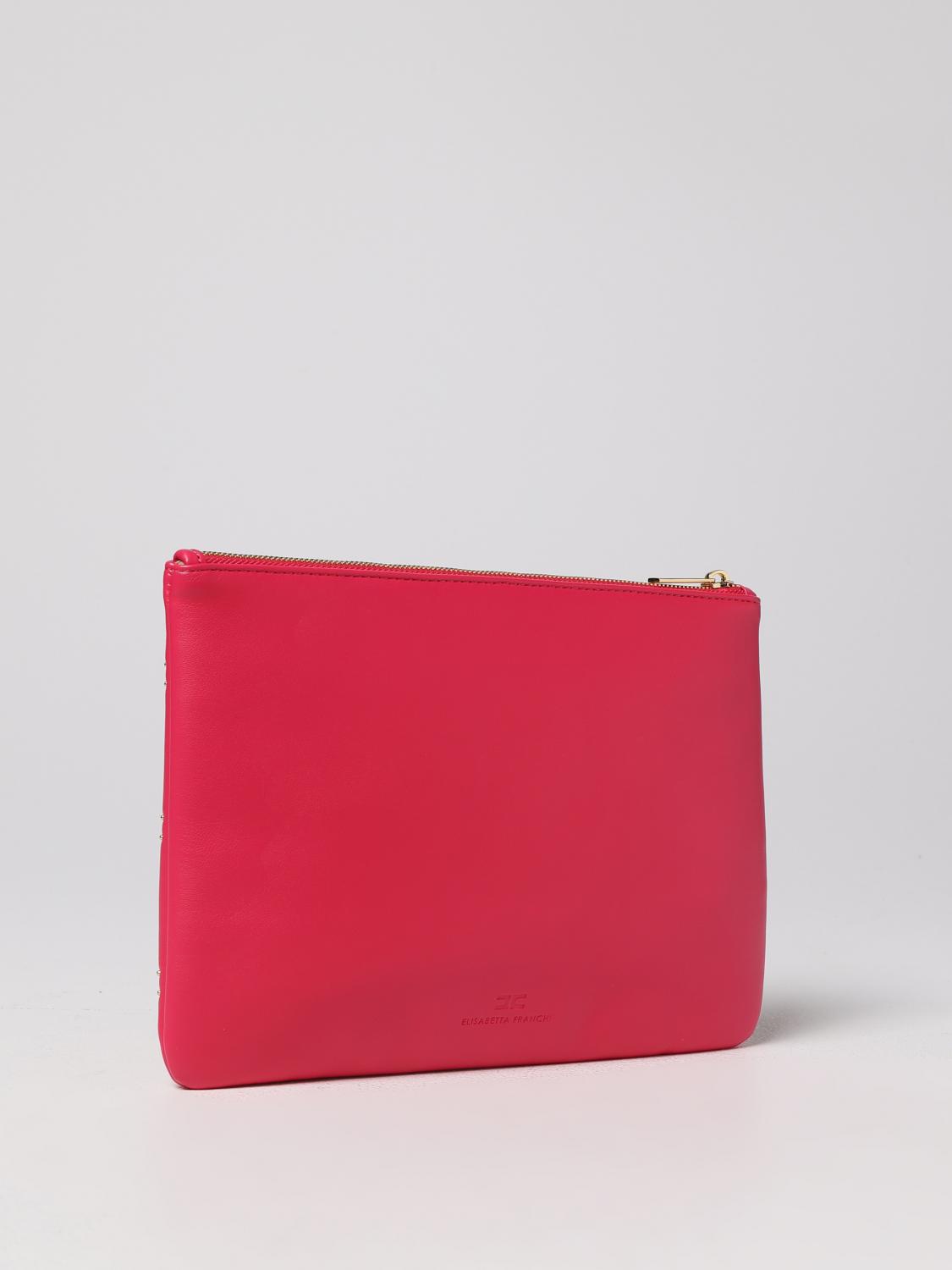 ELISABETTA FRANCHI CLUTCH: Clutch Elisabetta Franchi in pelle sintetica, Fuxia - Img 2