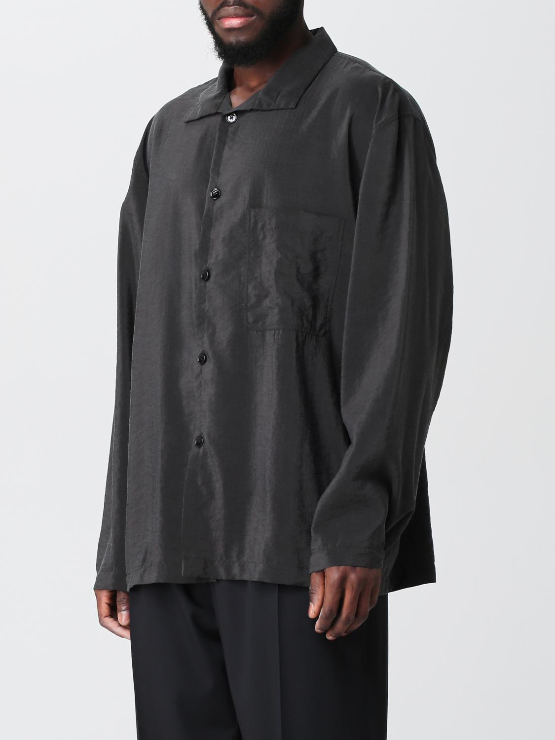 LEMAIRE CAMICIA: Camicia Lemaire in seta e nylon, Blue - Img 4