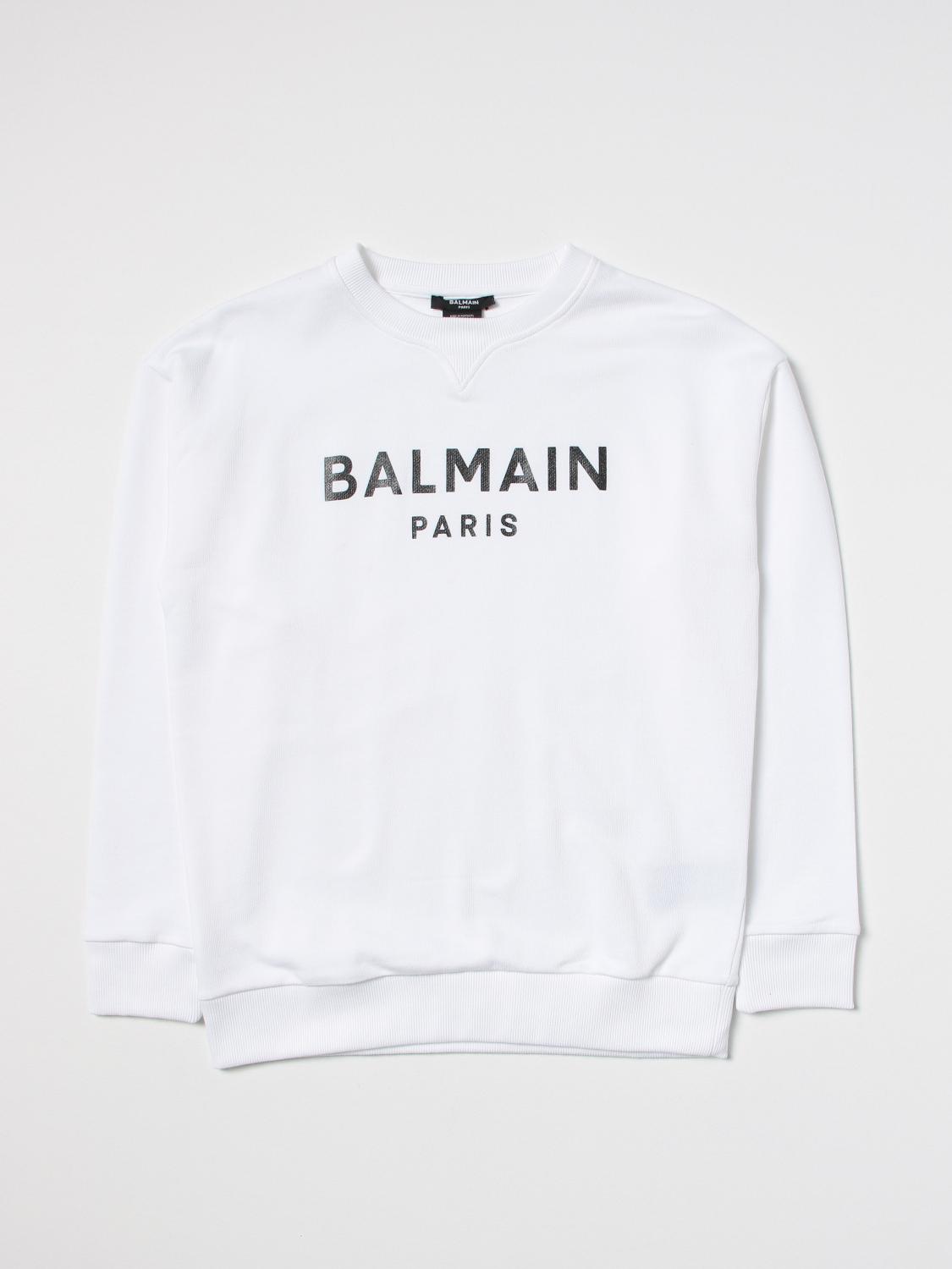 BALMAIN PULLOVER: Pullover kinder Balmain Kids, Weiß - Img 1