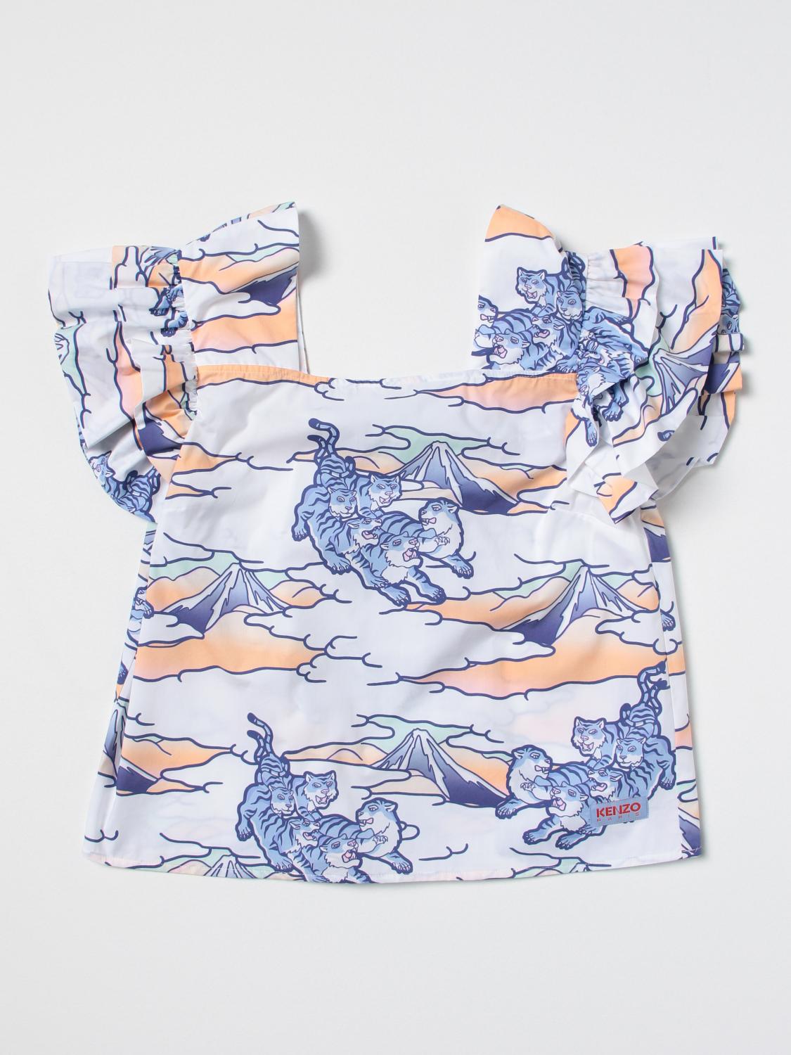 KENZO KIDS CAMISA: Camisa niños Kenzo Junior, Blanco - Img 1