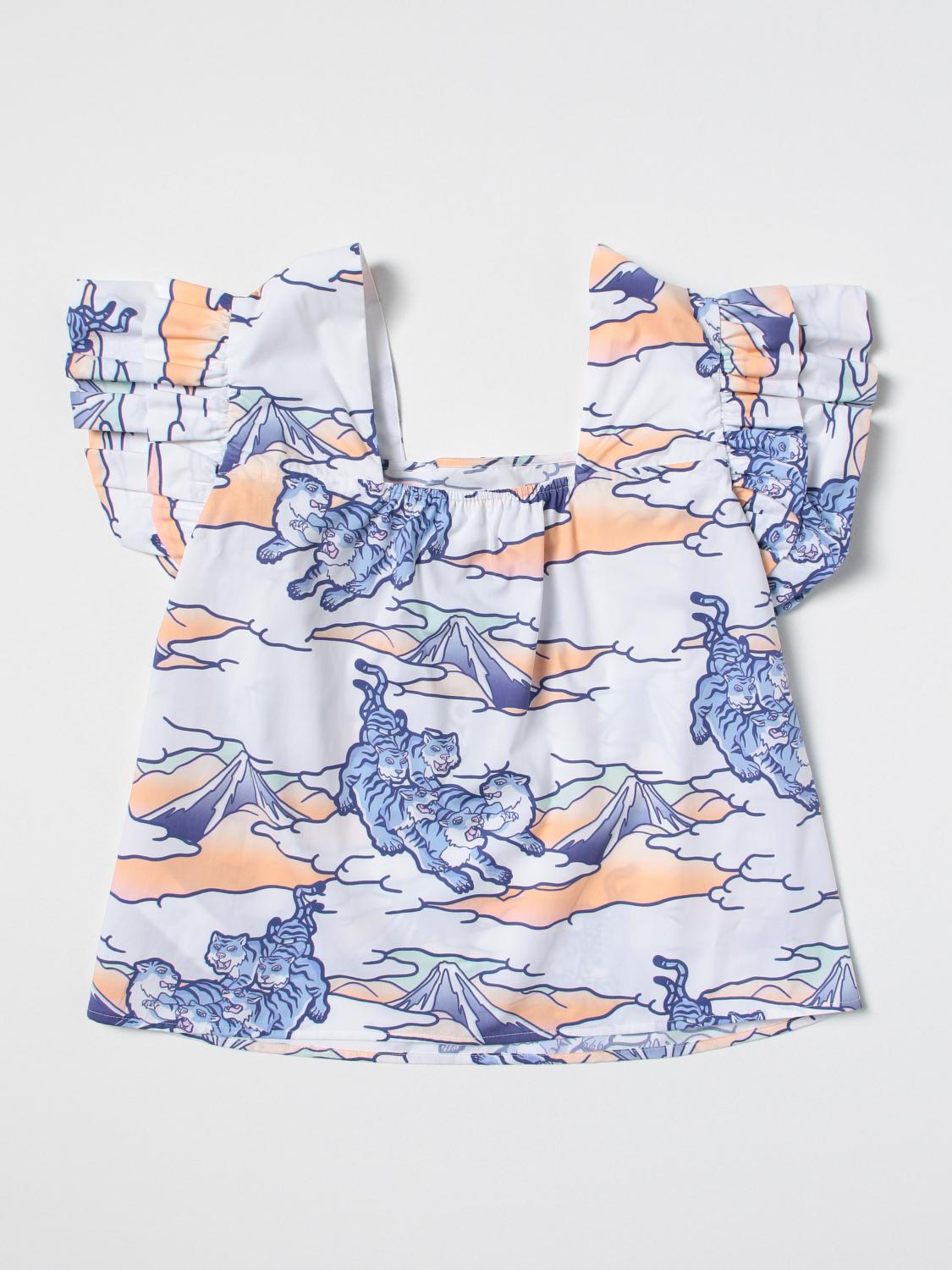 KENZO KIDS CAMISA: Camisa niños Kenzo Junior, Blanco - Img 2