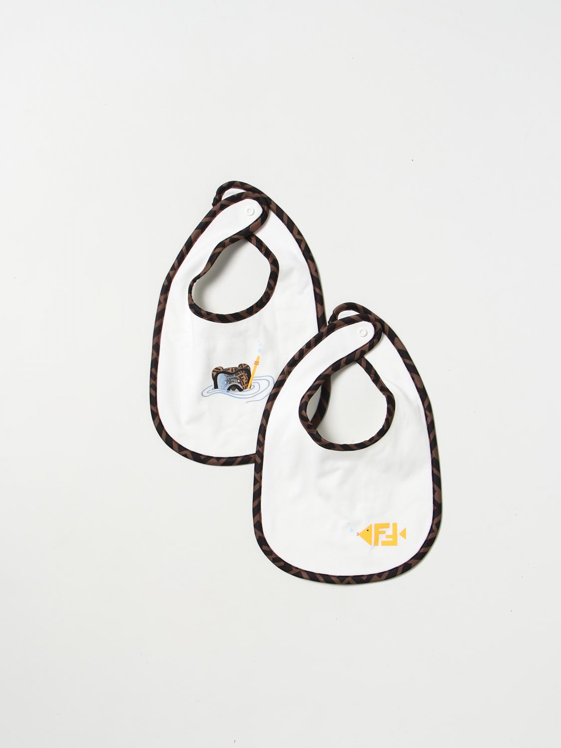 Fendi 男の子よだれかけ ボーイ Kids - ホワイト | BUJ224AMH7 