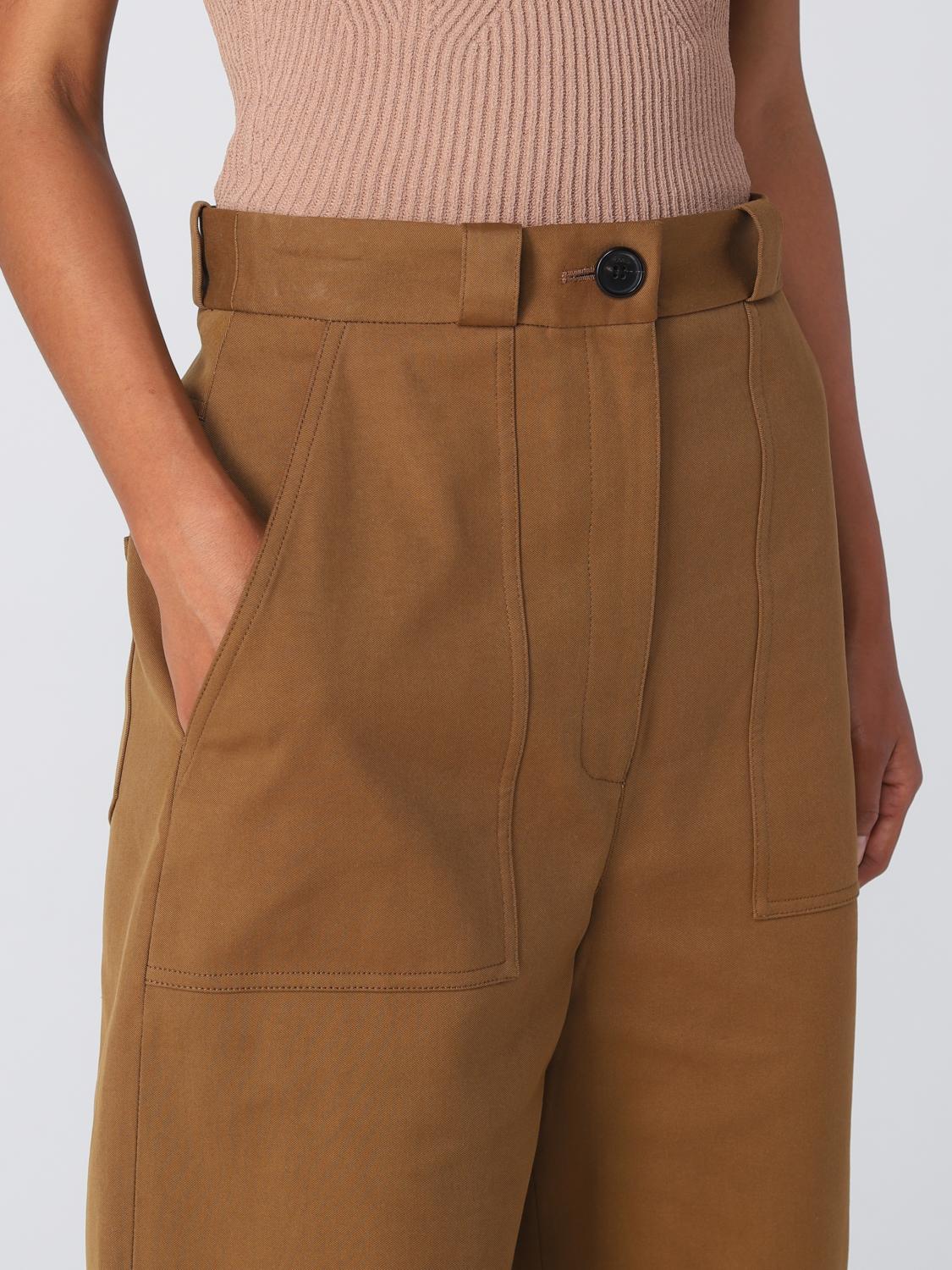 KHAITE PANTALONI: Pantalone Khaite in misto cotone e viscosa, Cammello - Img 5