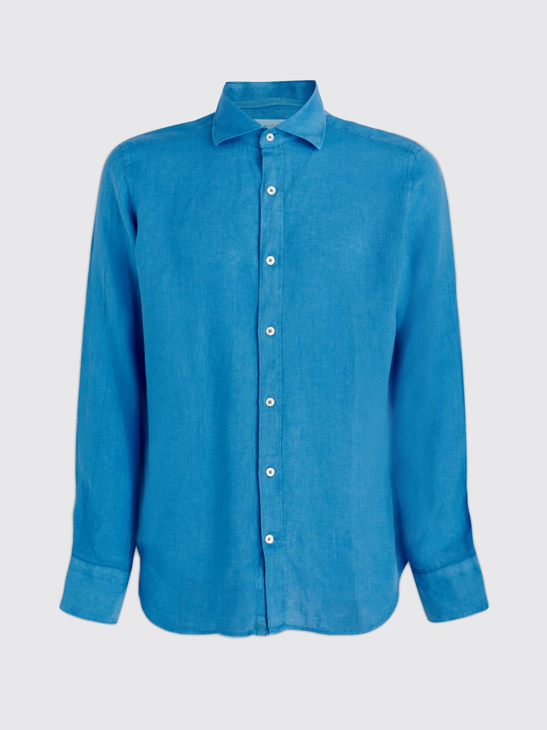 TINTORIA MATTEI HEMD: Hemd herren Tintoria Mattei, Hellblau - Img 1