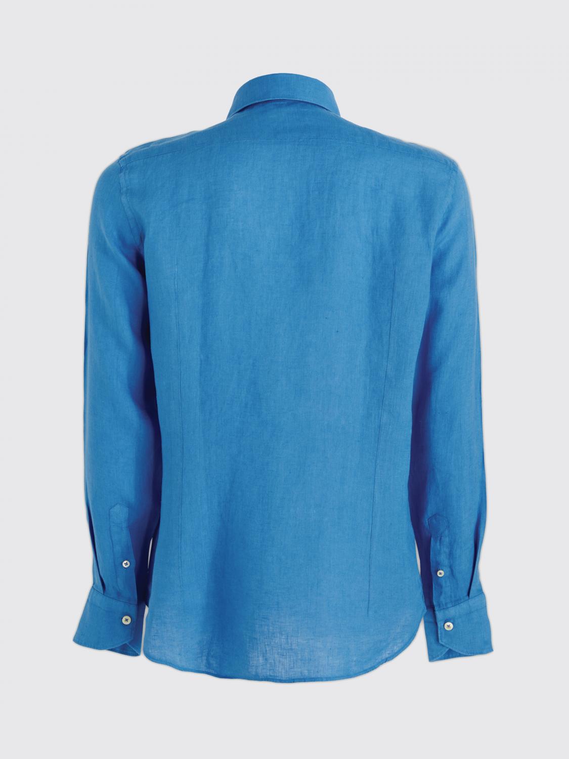 TINTORIA MATTEI HEMD: Hemd herren Tintoria Mattei, Hellblau - Img 2