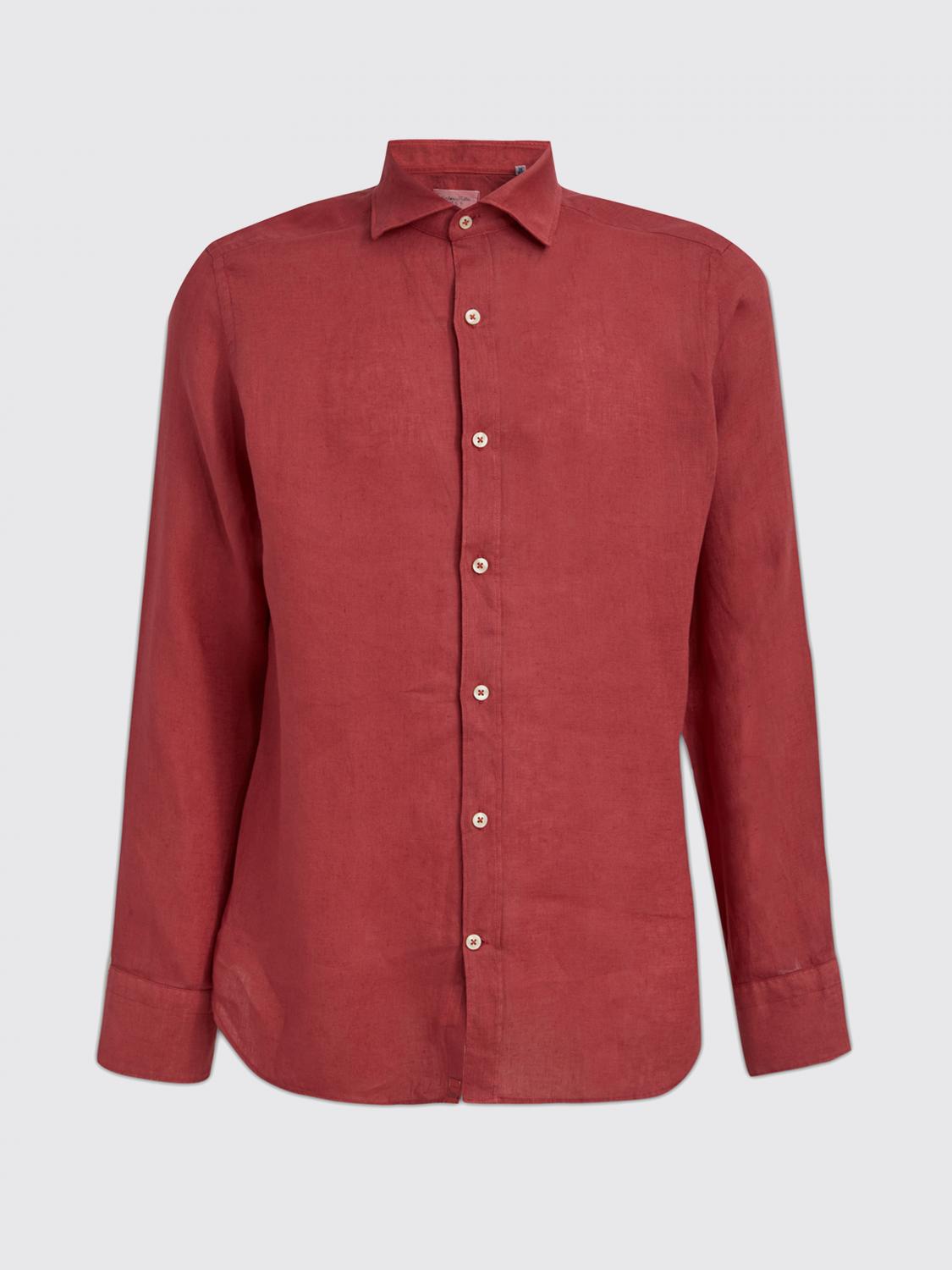 TINTORIA MATTEI 衬衫: 衬衫 男士 Tintoria Mattei, 红色 - Img 1