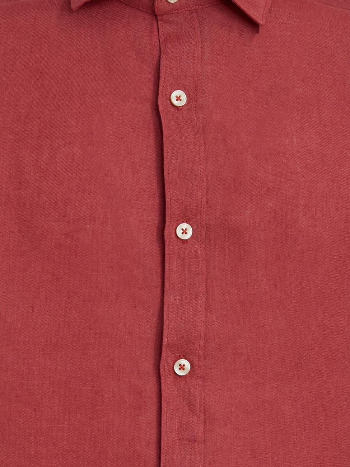 TINTORIA MATTEI 衬衫: 衬衫 男士 Tintoria Mattei, 红色 - Img 3