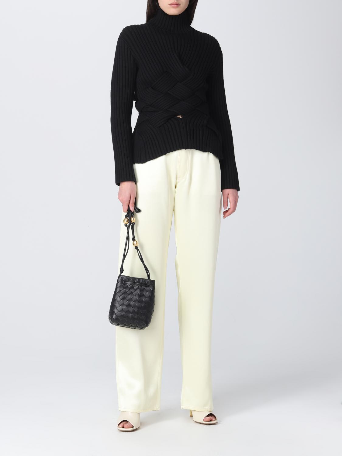 BOTTEGA VENETA BORSA MINI: Borsa Bottega Veneta in pelle intrecciata, Nero - Img 2