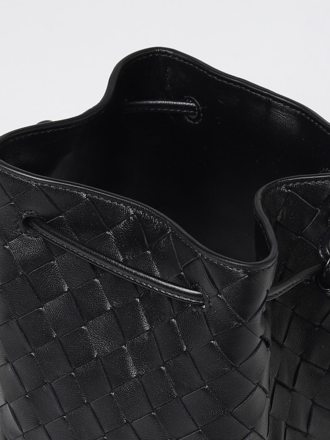 BOTTEGA VENETA BORSA MINI: Borsa Bottega Veneta in pelle intrecciata, Nero - Img 5