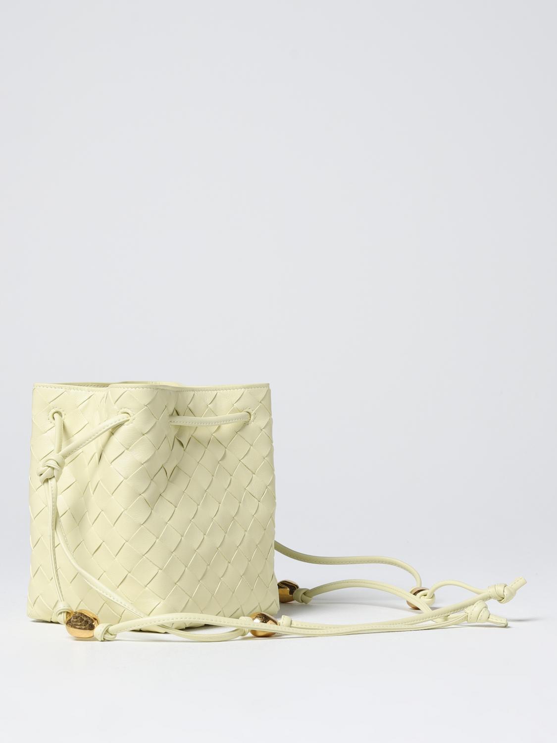 BOTTEGA VENETA BORSA MINI: Borsa Bottega Veneta in pelle intrecciata, Giallo - Img 3