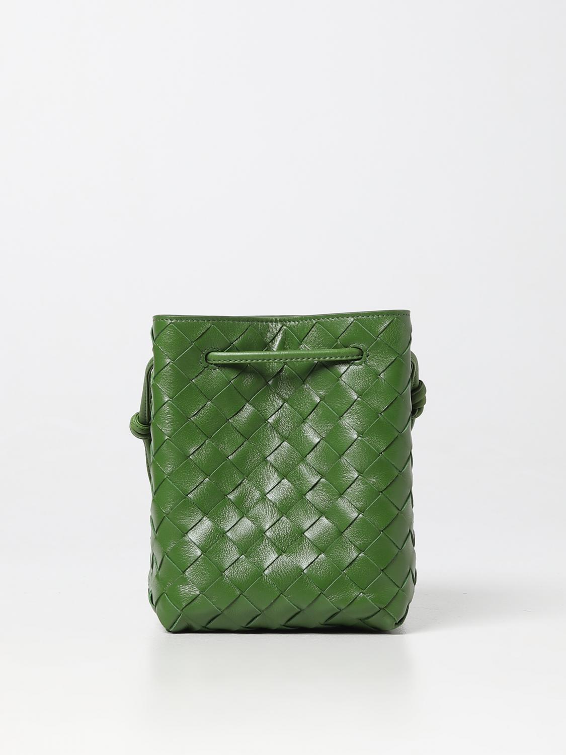 BOTTEGA VENETA MINI BAG: Shoulder bag woman Bottega Veneta, Green - Img 1