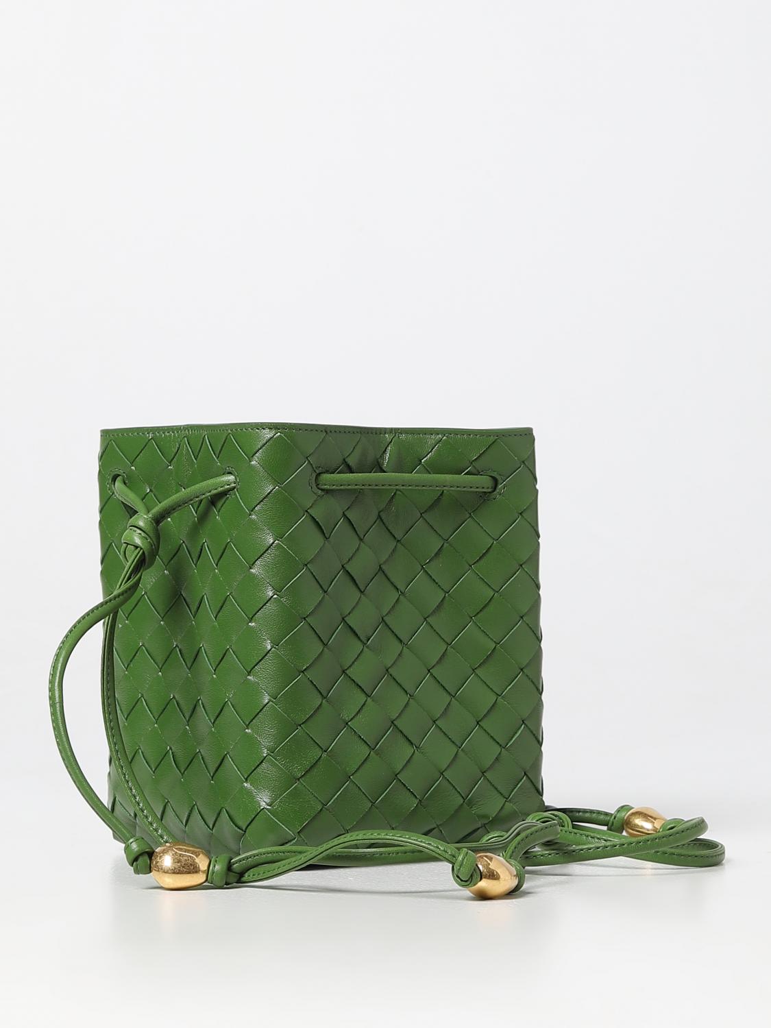 BOTTEGA VENETA MINI BAG: Shoulder bag woman Bottega Veneta, Green - Img 2