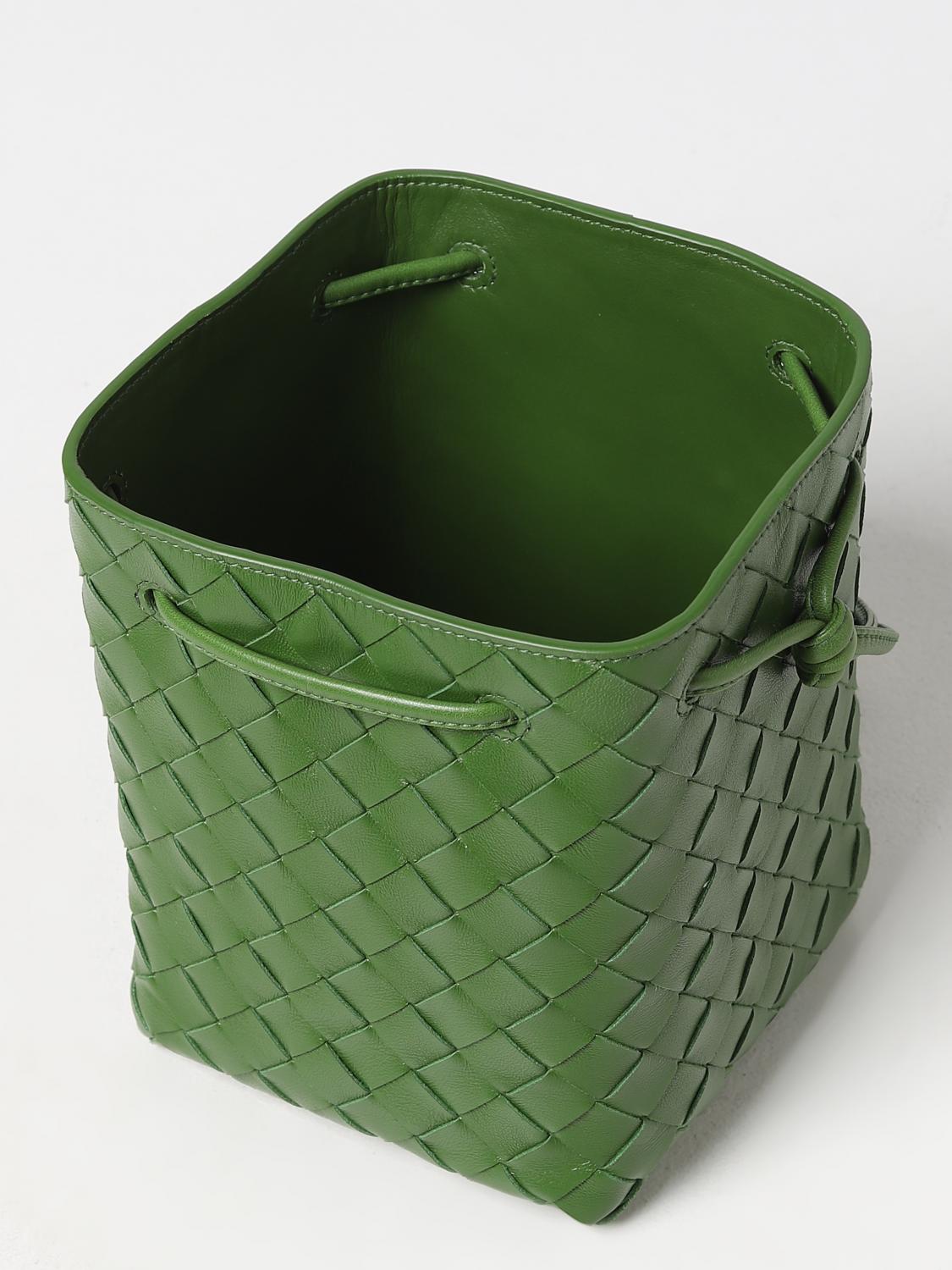 BOTTEGA VENETA MINI BAG: Shoulder bag woman Bottega Veneta, Green - Img 4