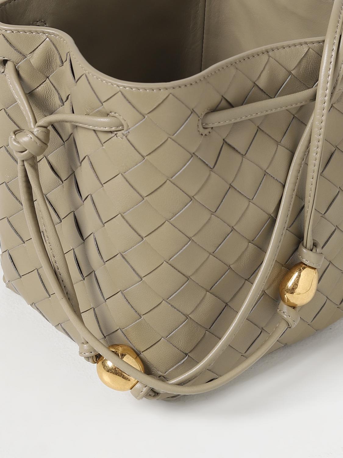 BOTTEGA VENETA MINI BAG: Shoulder bag woman Bottega Veneta, Dove Grey - Img 3