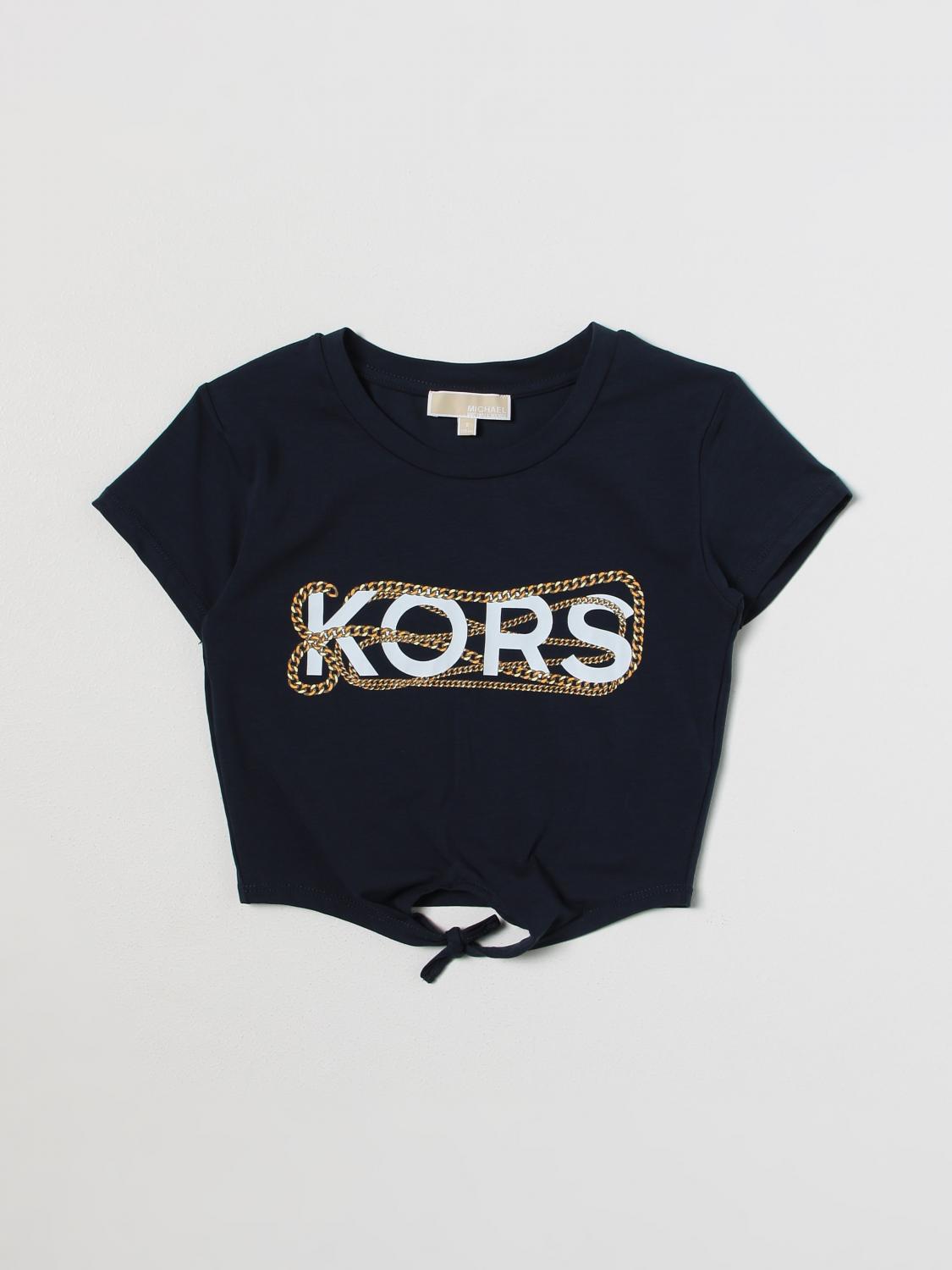 MICHAEL KORS T-SHIRT: Michael Kors cotton t-shirt, Blue - Img 1