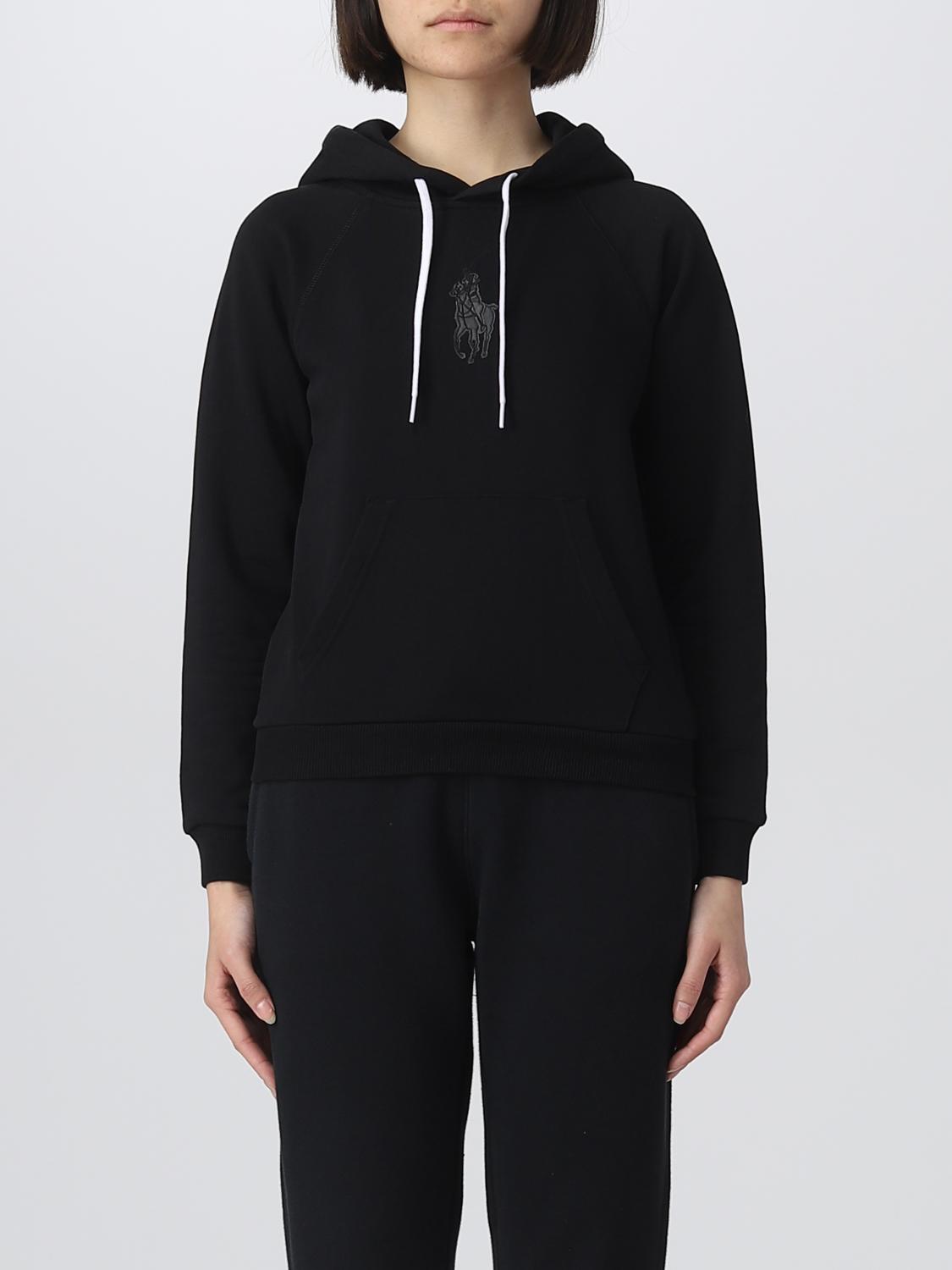 POLO RALPH LAUREN SWEATSHIRT: Sweatshirt woman Polo Ralph Lauren, Black - Img 1