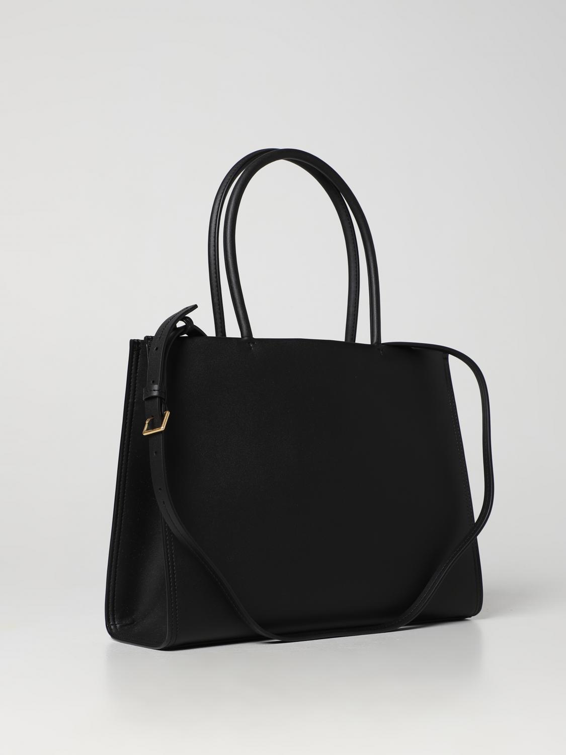 TORY BURCH TOTE BAG: Tory Burch Ella bag in synthetic leather, Black - Img 2