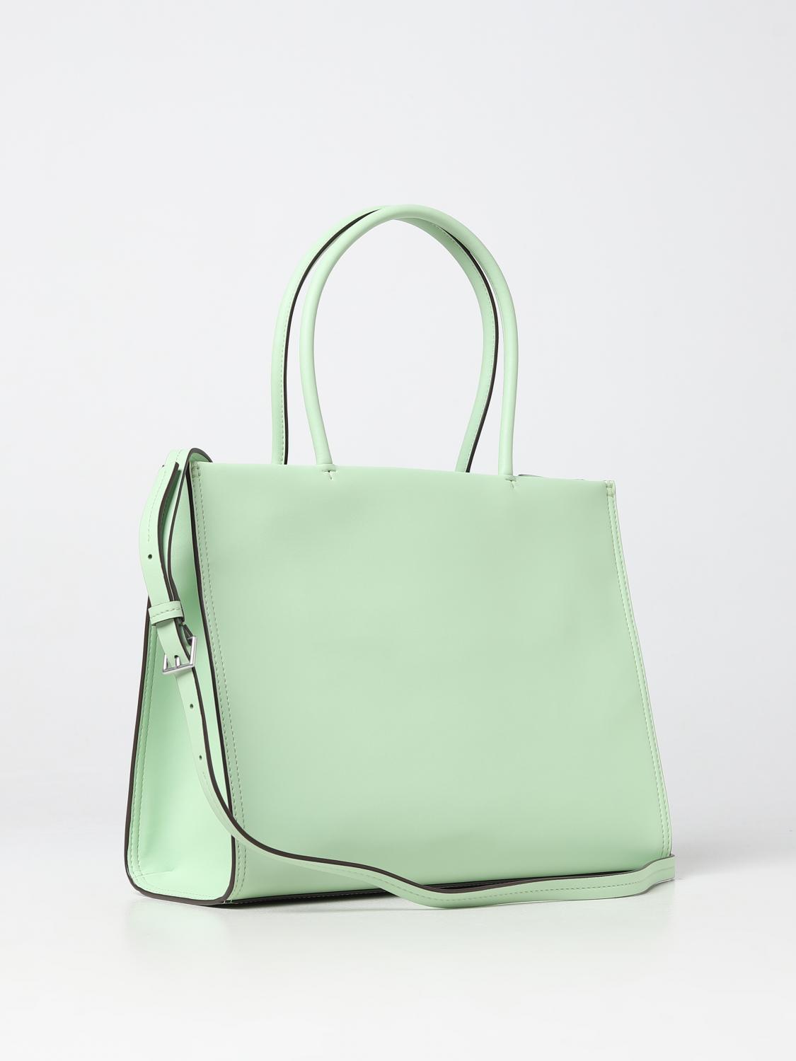 TORY BURCH BORSA TOTE: Borsa Ella Tory Burch in pelle sintetica, Verde - Img 2