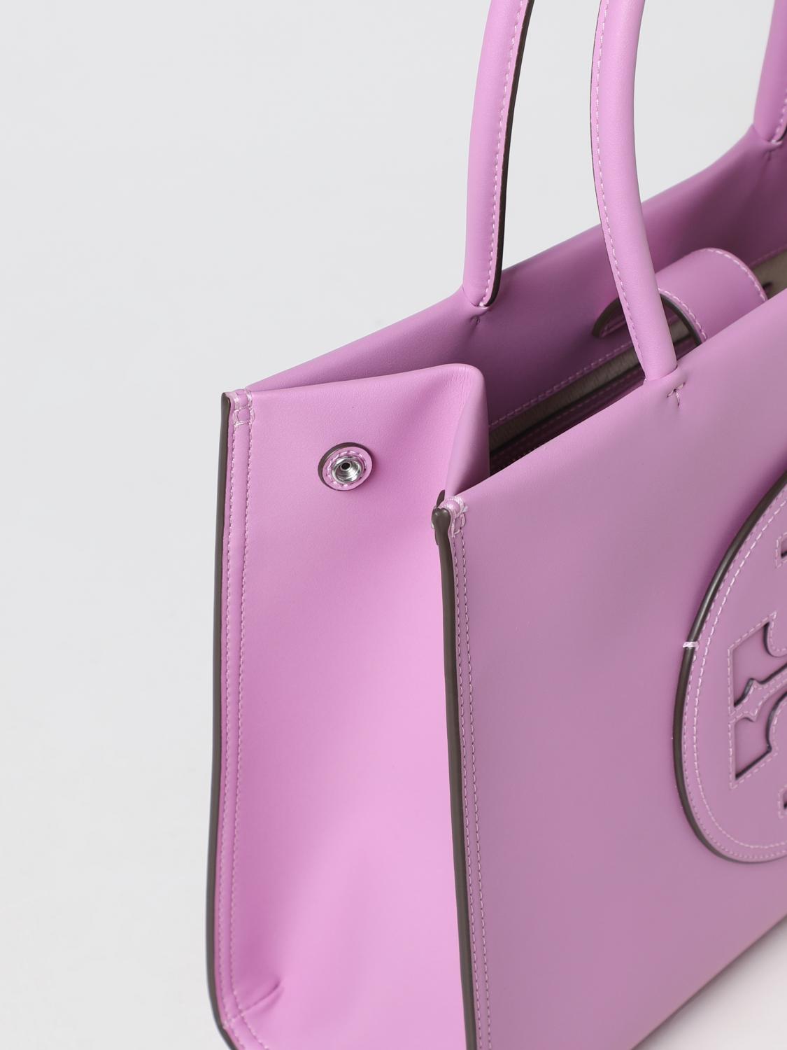 TORY BURCH BORSA TOTE: Borsa Ella Tory Burch in pelle sintetica, Lilla - Img 3