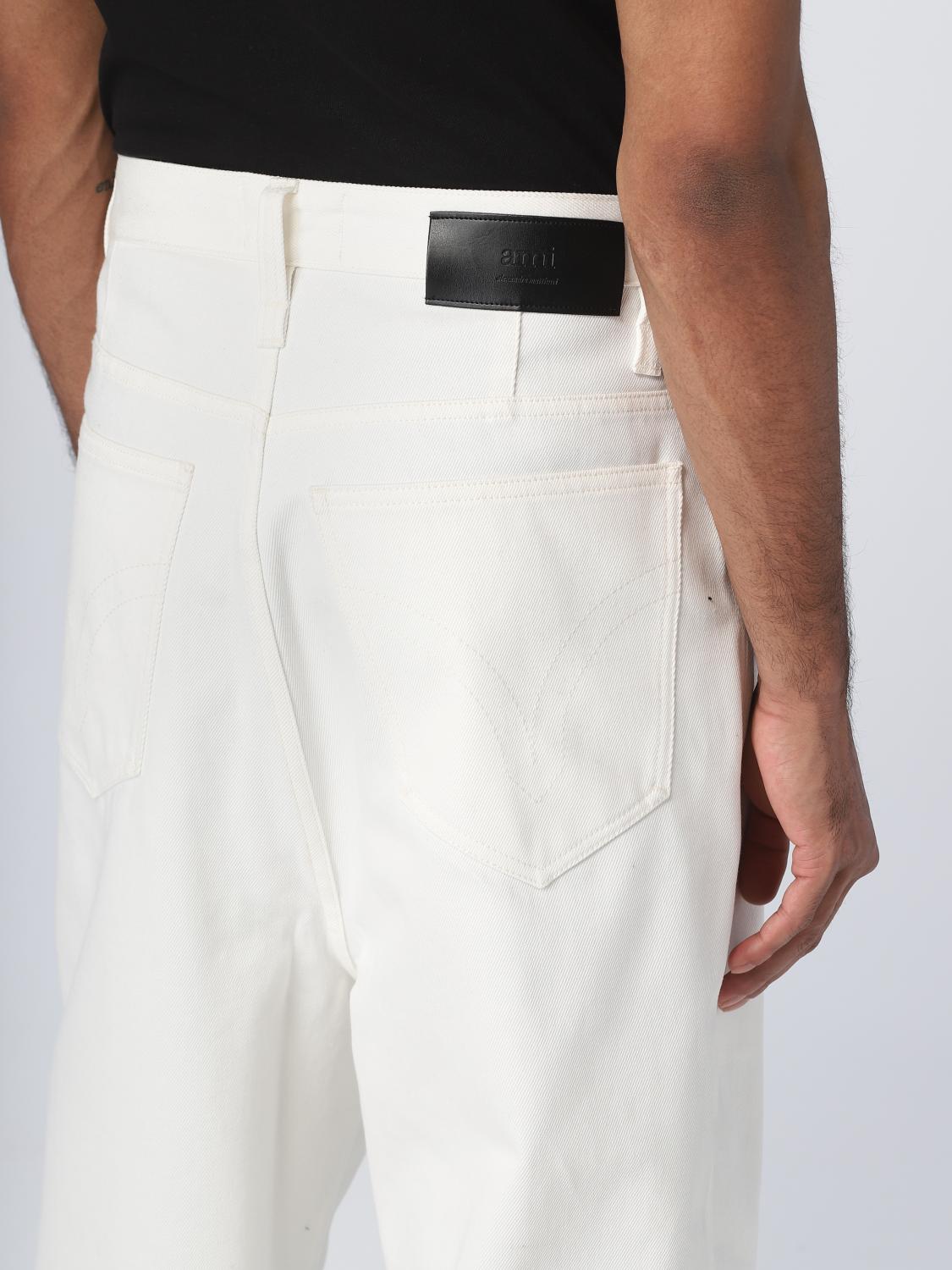 AMI PARIS JEANS: Pants men Ami Paris, White - Img 5
