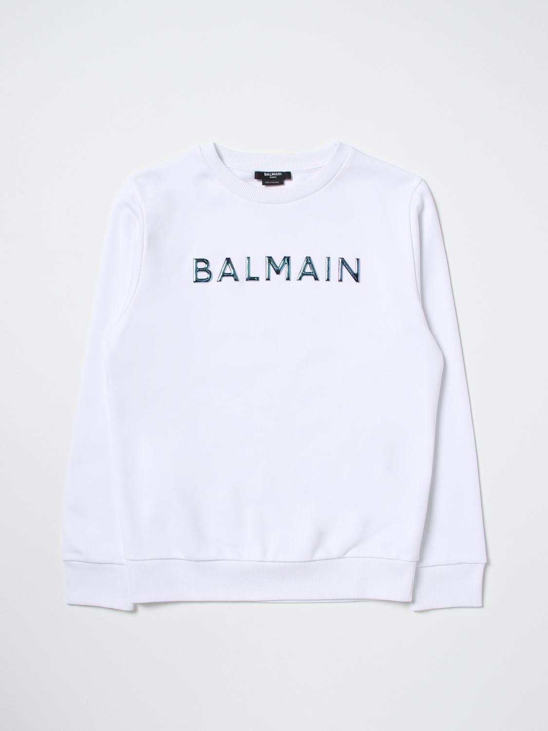 BALMAIN SWEATER: Sweater kids Balmain Kids, White - Img 1