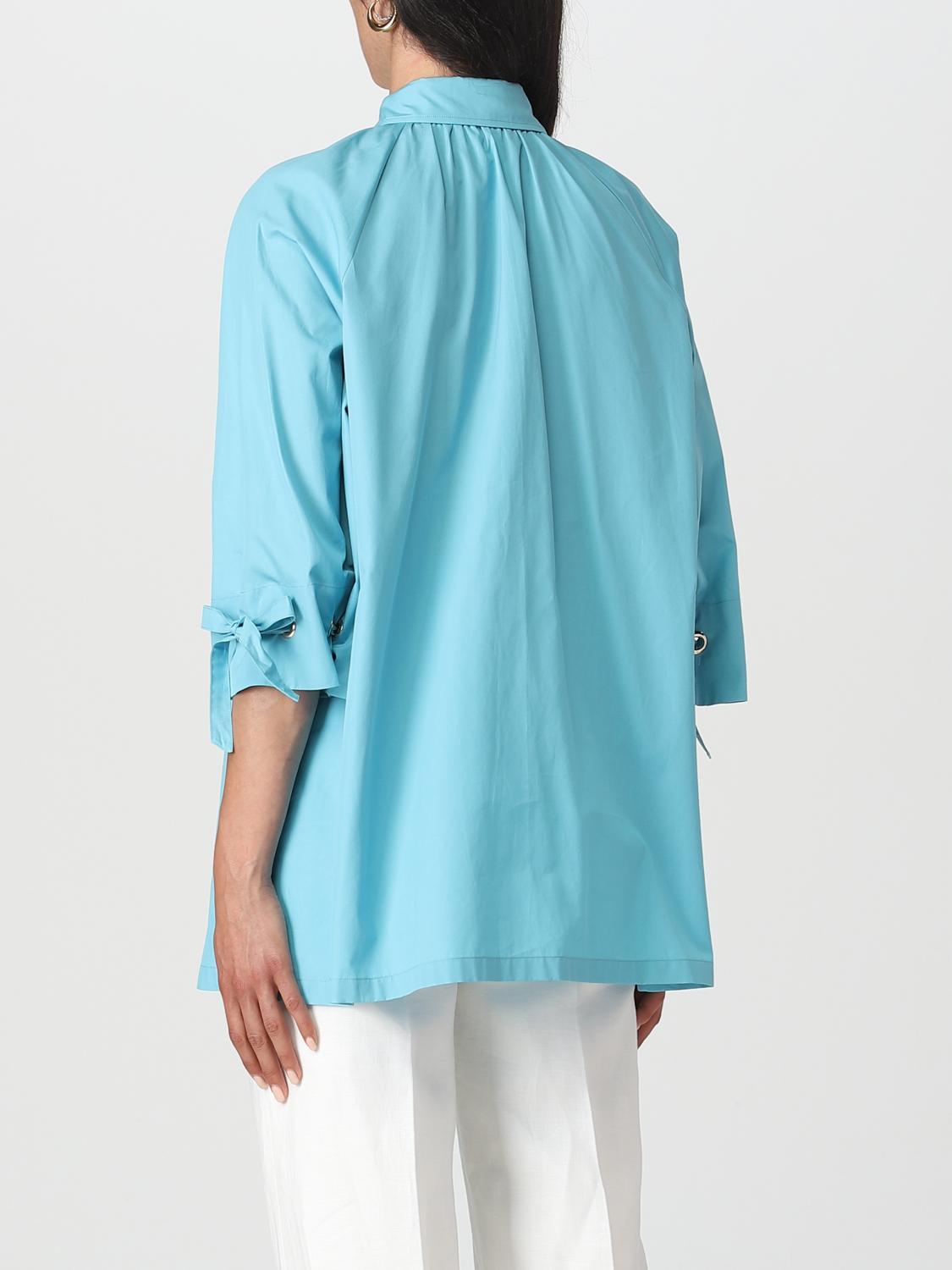 MAX MARA CAMICIA: Camicia Gigi Max Mara in popeline, Blue - Img 3