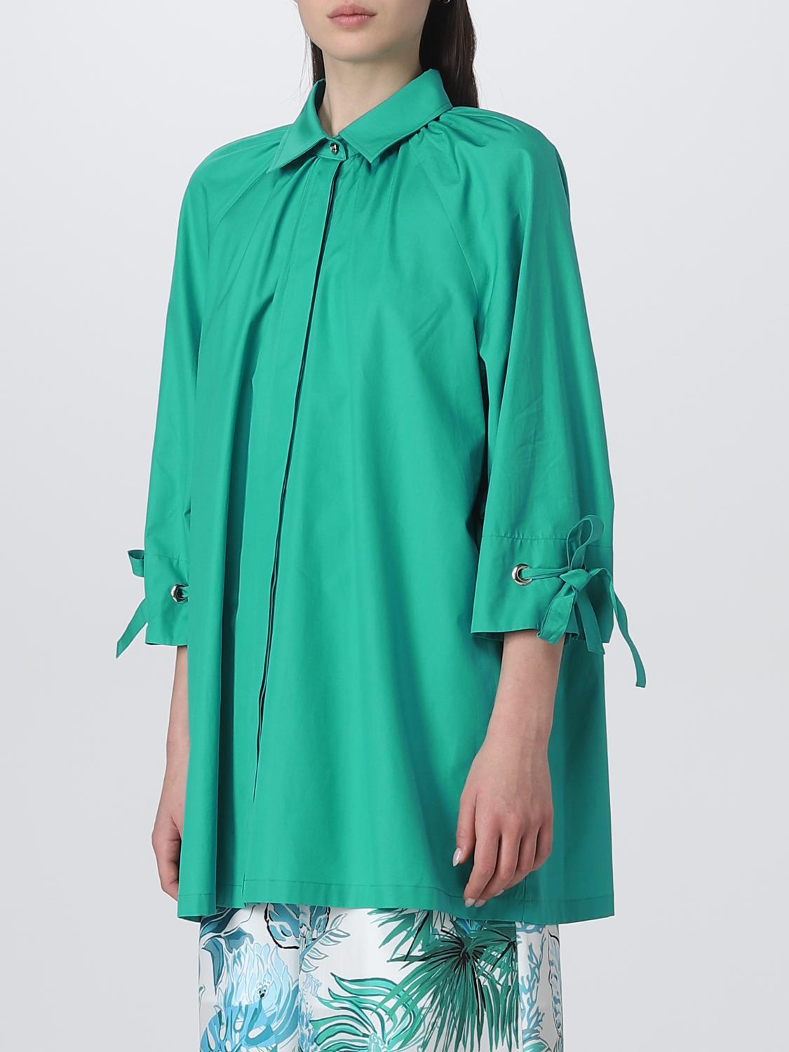 MAX MARA CAMICIA: Camicia Gigi Max Mara in popeline, Verde - Img 4