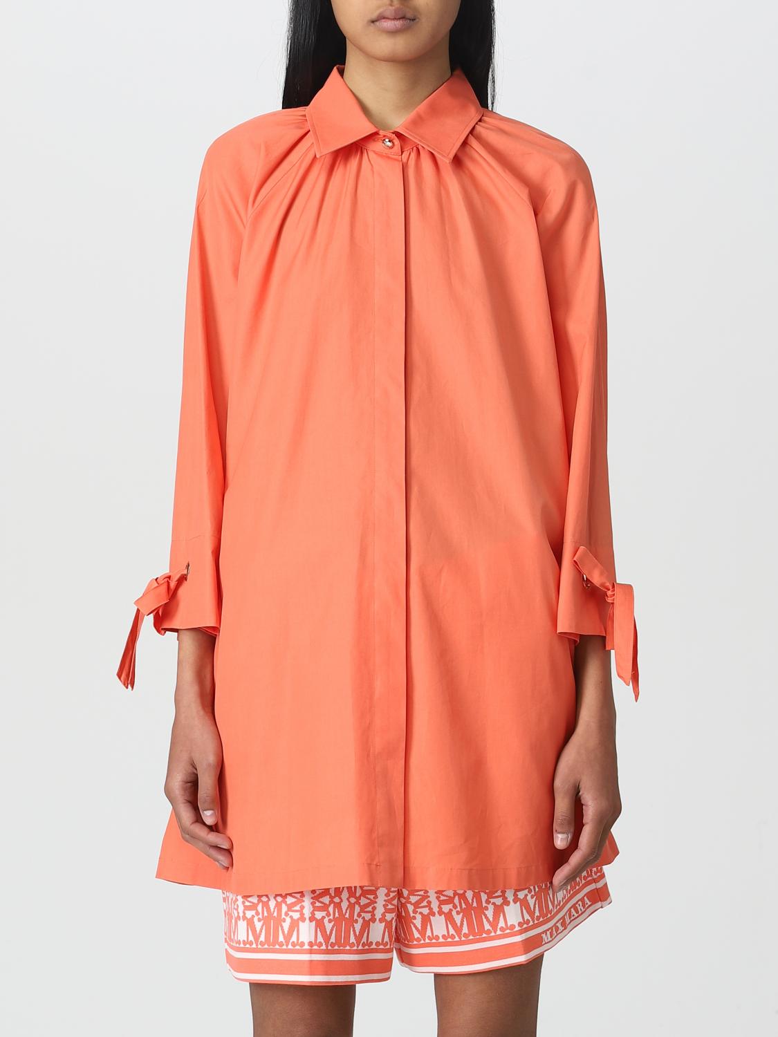 MAX MARA CAMICIA: Camicia Gigi Max Mara in popeline, Pesca - Img 1