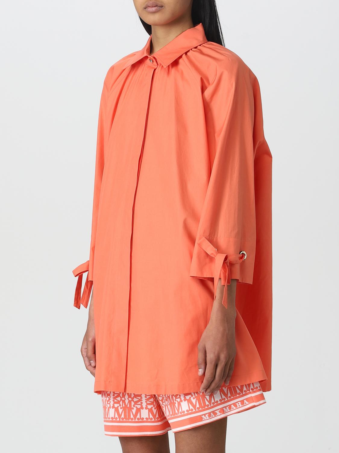 MAX MARA CAMICIA: Camicia Gigi Max Mara in popeline, Pesca - Img 4