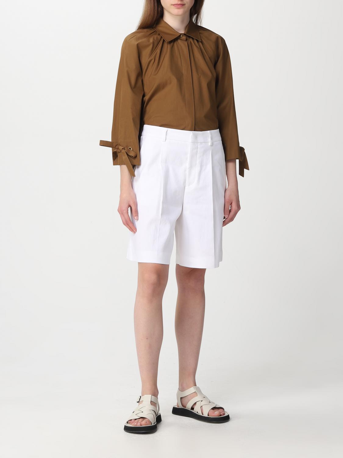 MAX MARA CAMICIA: Camicia Gigi Max Mara in popeline, Marrone - Img 2