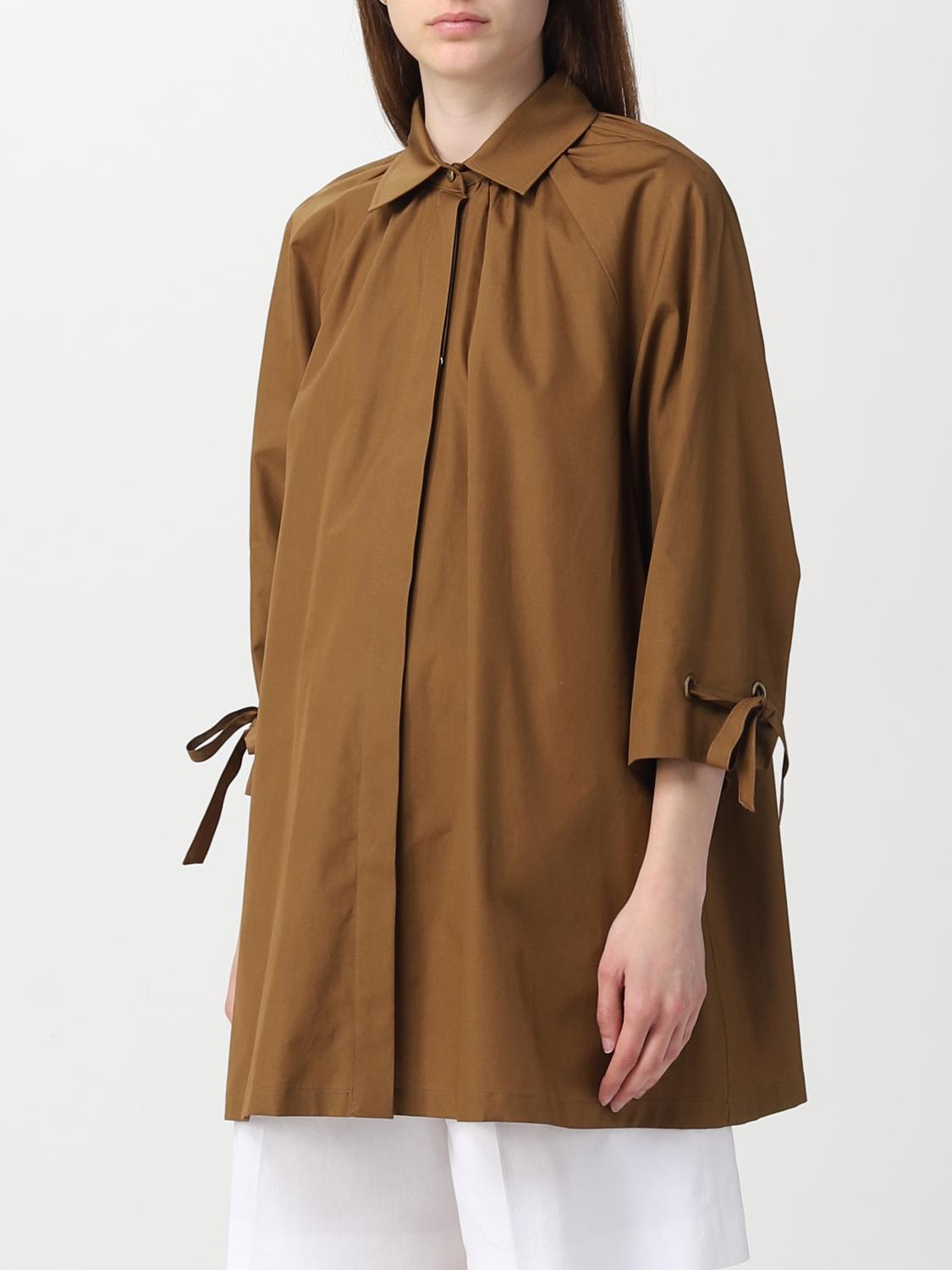 MAX MARA CAMICIA: Camicia Gigi Max Mara in popeline, Marrone - Img 4