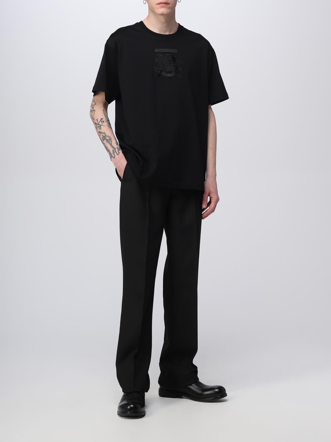 BURBERRY T-SHIRT: Shirt men Burberry, Black - Img 2